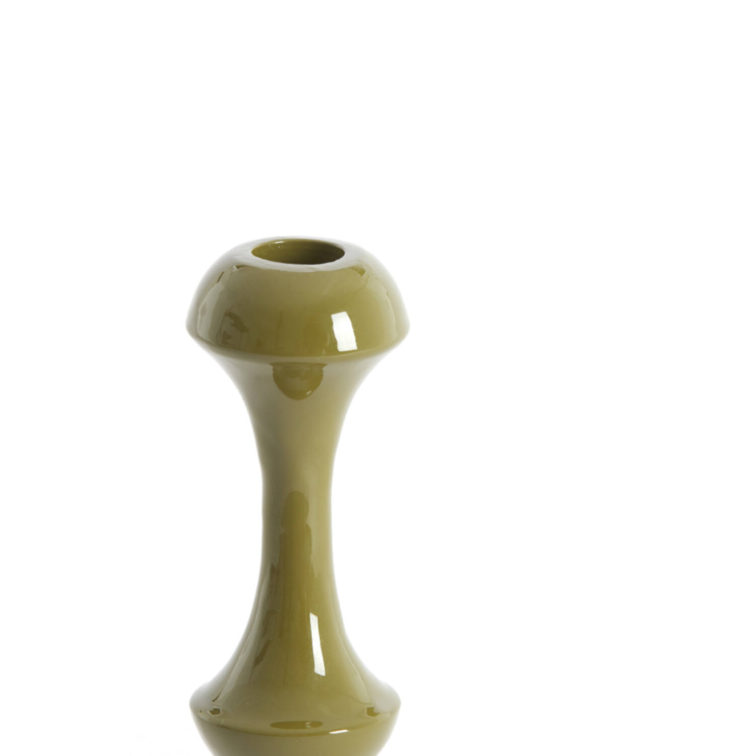 Candle stick Ø10x18 cm ISARA olive green