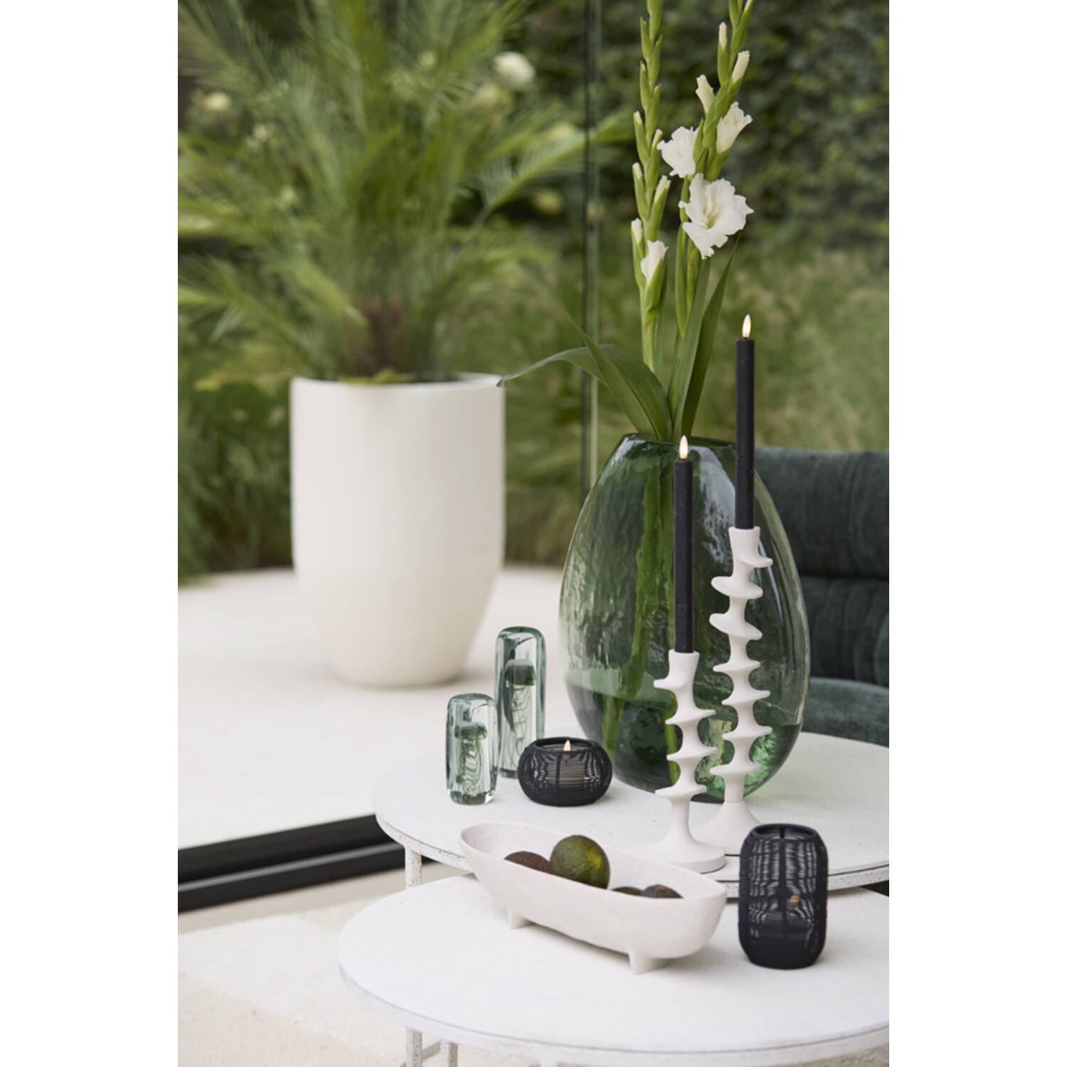 Candle stick Ø12x37 cm ZIREYA cream