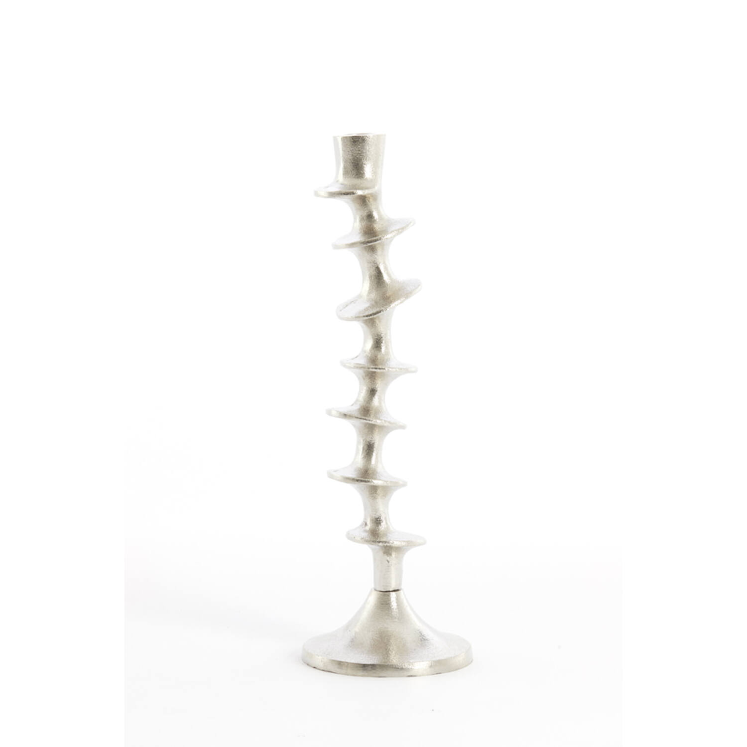 Candle stick Ø12x37 cm ZIREYA raw nickel