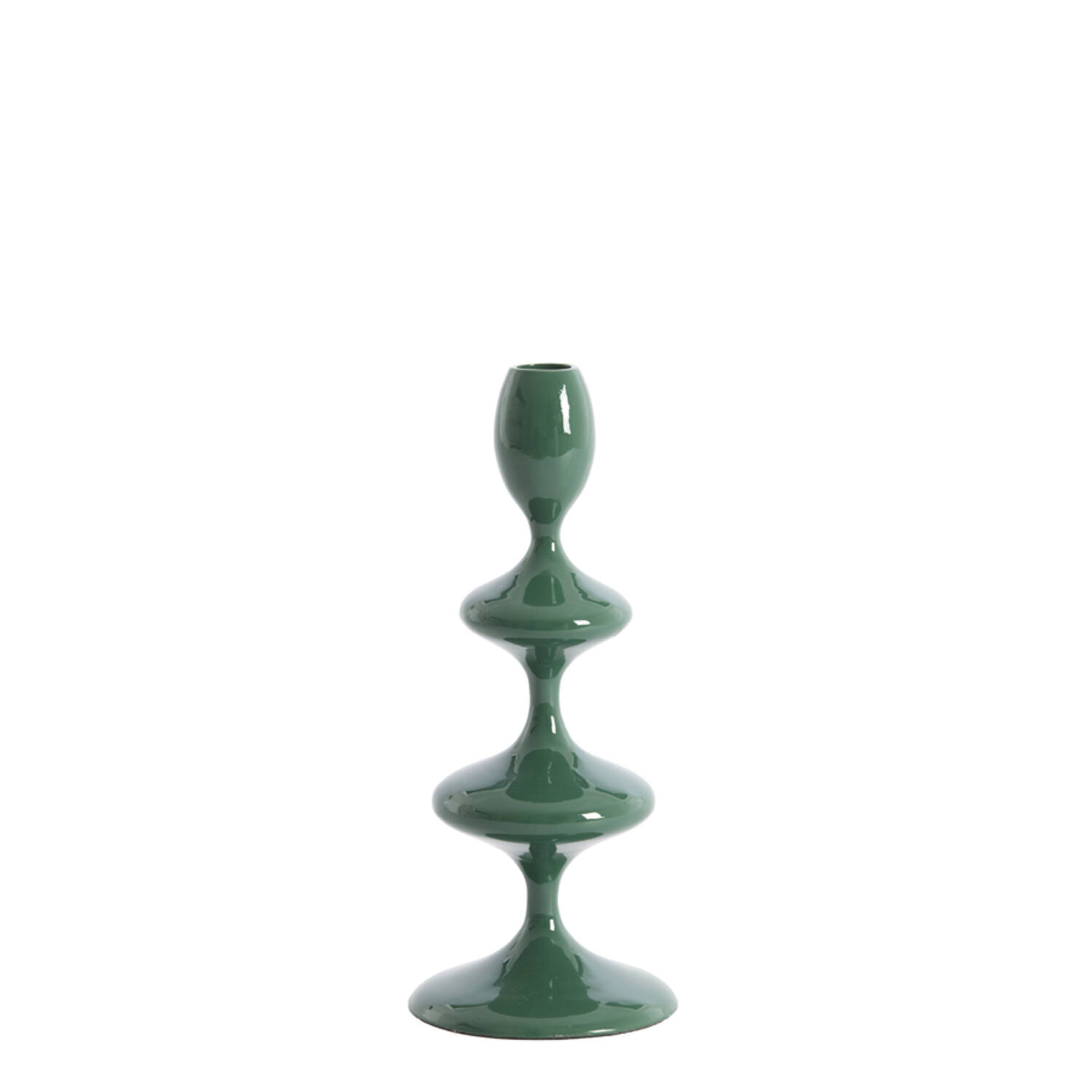 Candle stick Ø10x27 cm VIREEN dark green