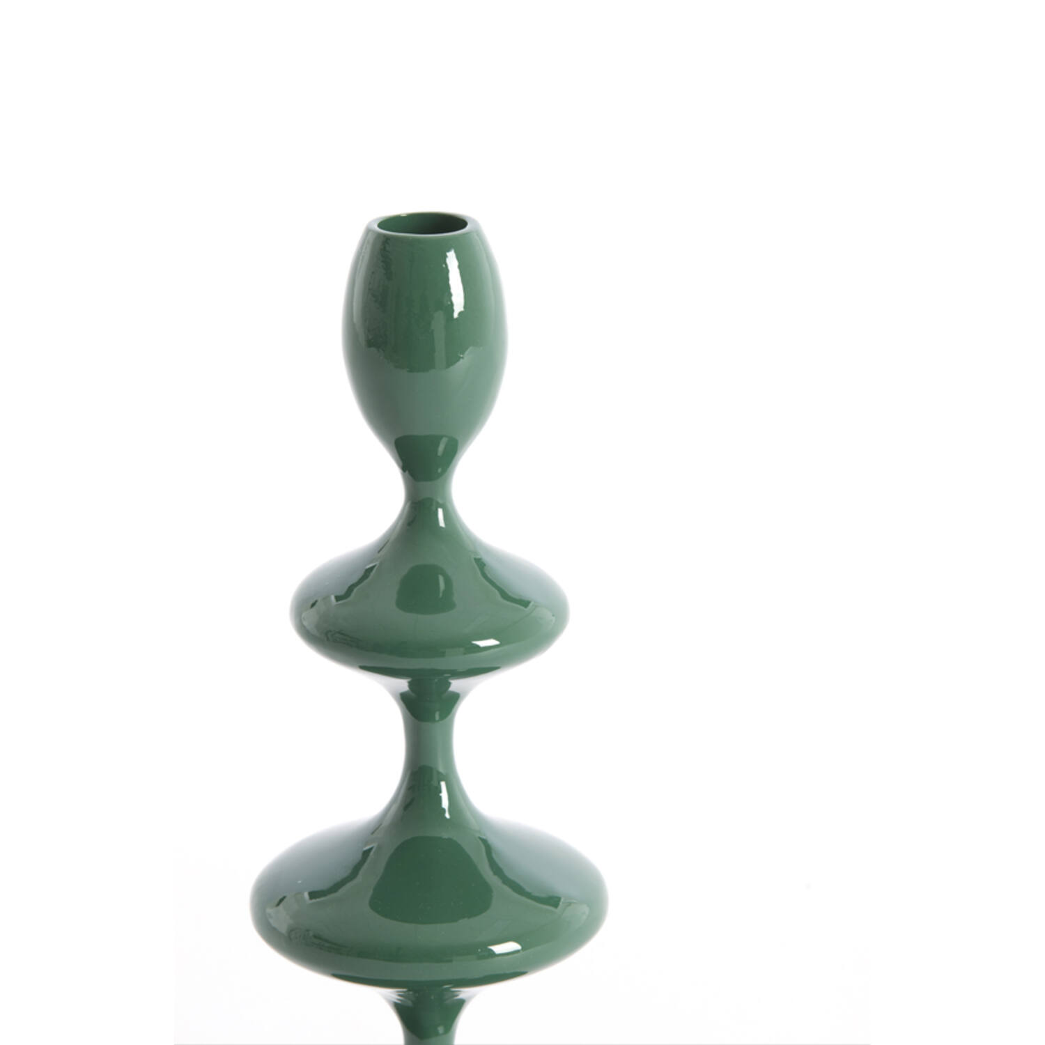 Candle stick Ø10x27 cm VIREEN dark green