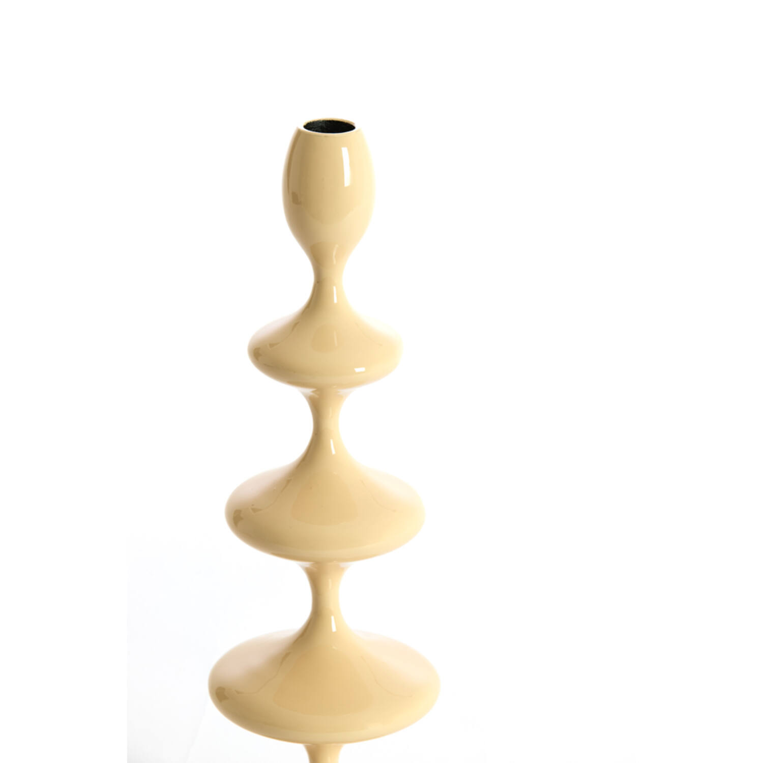 Candle stick Ø10,5x34,5 cm VIREEN shiny beige