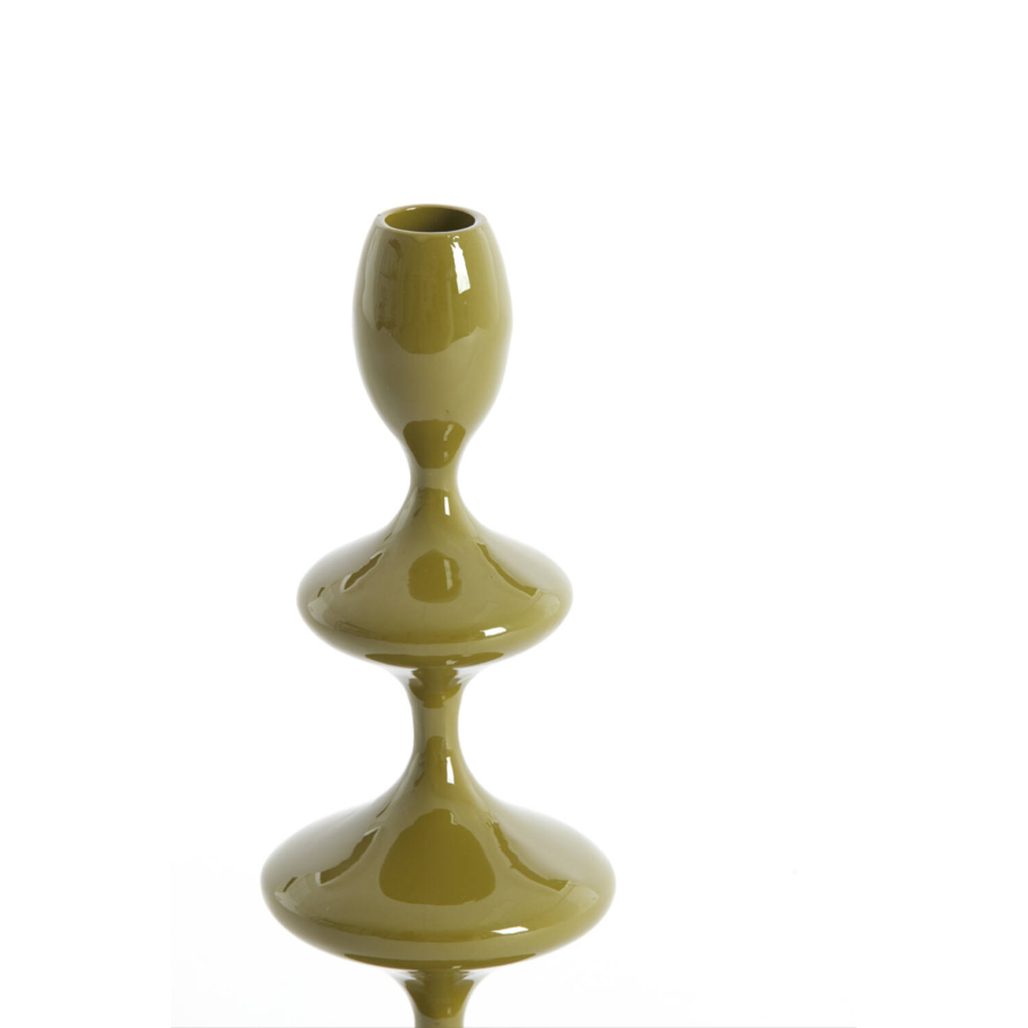 Candle stick Ø10,5x34,5 cm VIREEN olive green