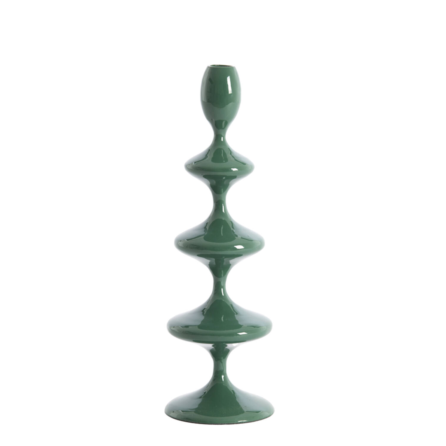 Candle stick Ø10,5x34,5 cm VIREEN dark green