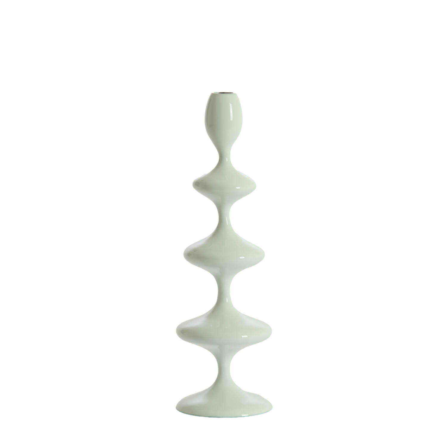Candle stick Ø10,5x34,5 cm VIREEN shiny light blue