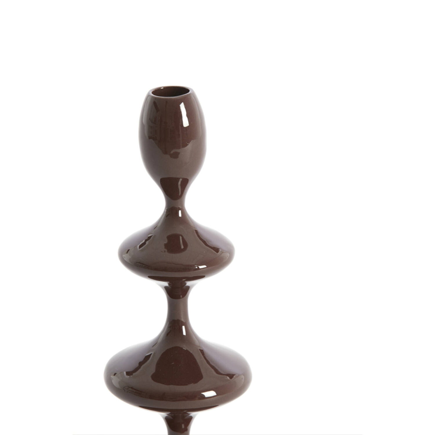 Candle stick Ø10,5x34,5 cm VIREEN dark brown