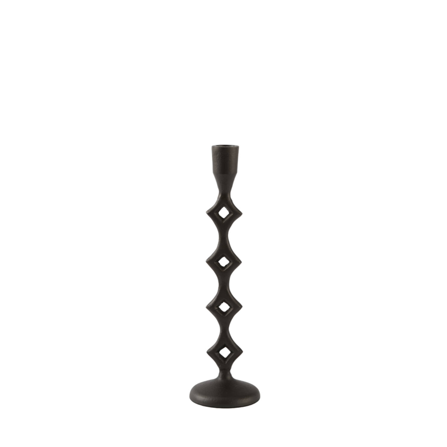 Candle stick Ø9x31,5 cm JERULA matt brown-bronze