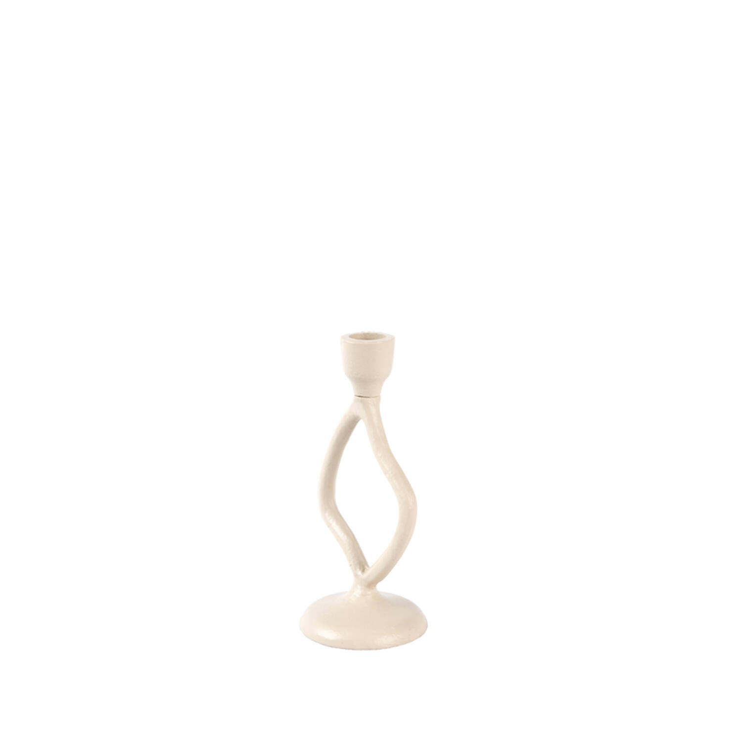Candle stick 9,5x8x18,5 cm JEZRA cream