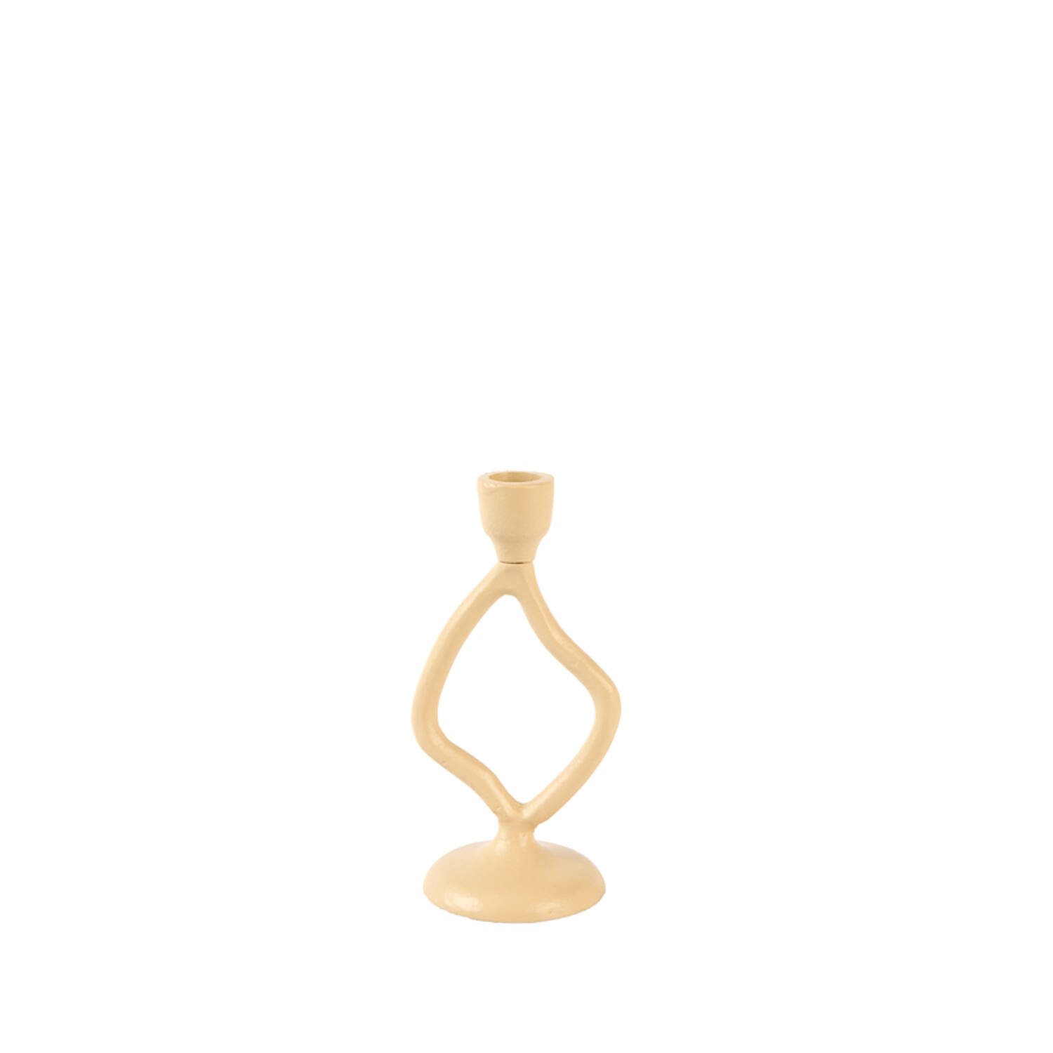 Candle stick 9,5x8x18,5 cm JEZRA sand