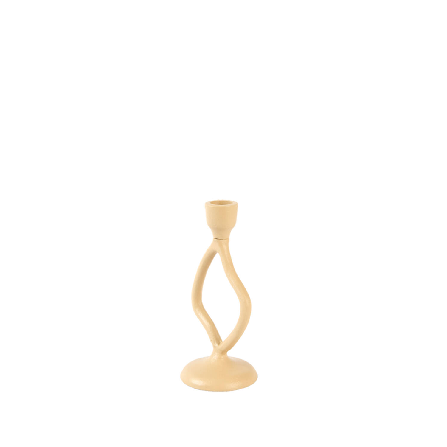 Candle stick 9,5x8x18,5 cm JEZRA sand