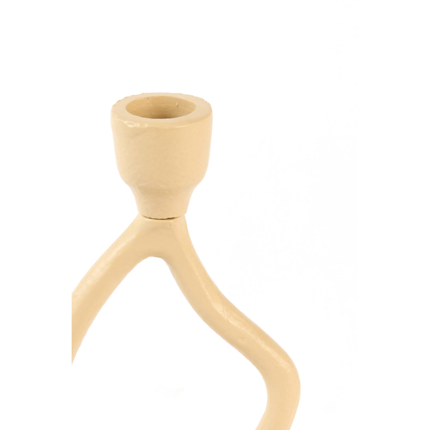 Candle stick 9,5x8x18,5 cm JEZRA sand