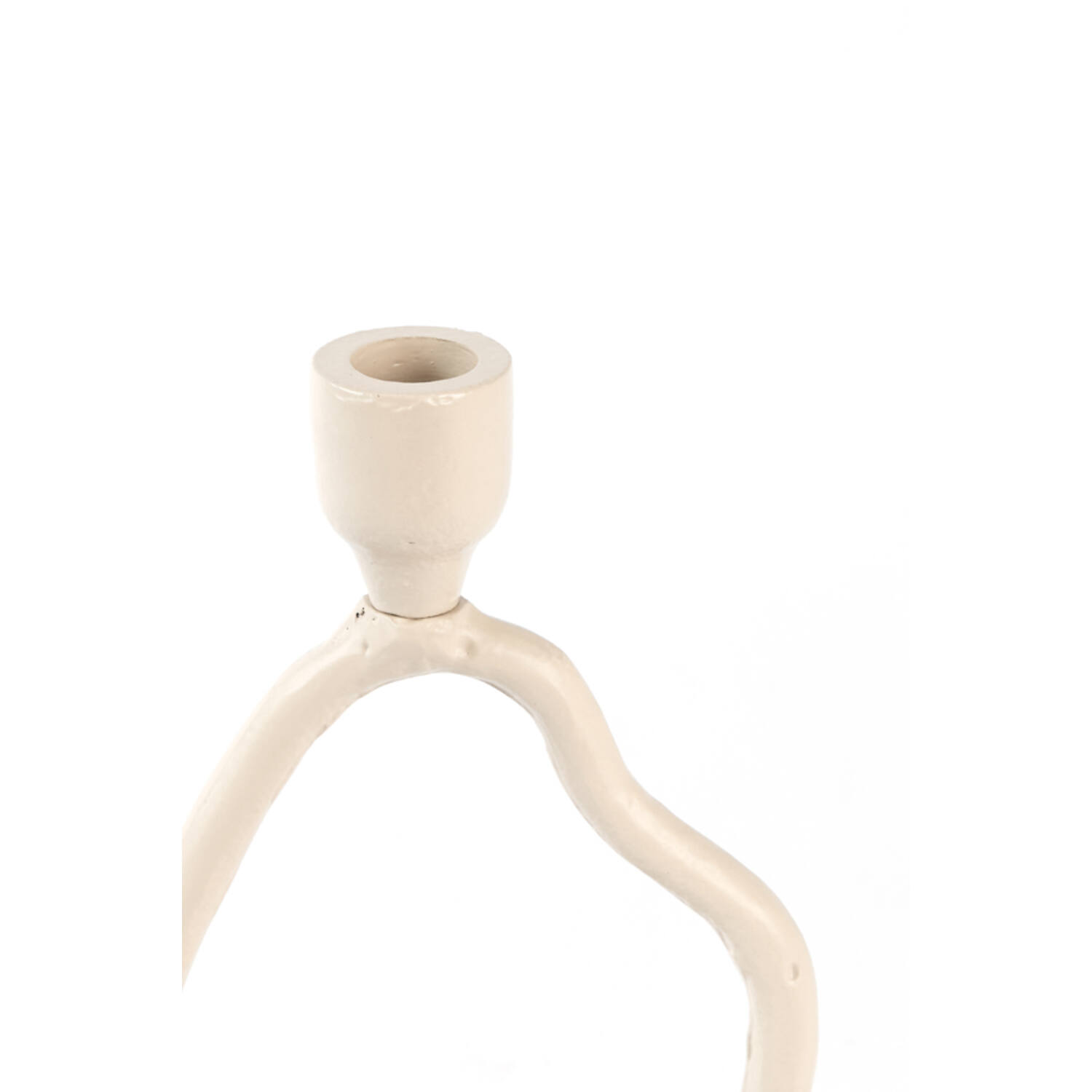 Candle stick 14x9x25,5 cm JEZRA cream