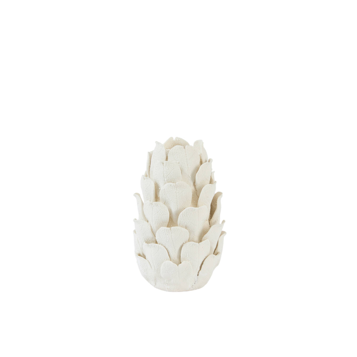 Candle stick Ø13x21 cm CYNARA porcelain cream