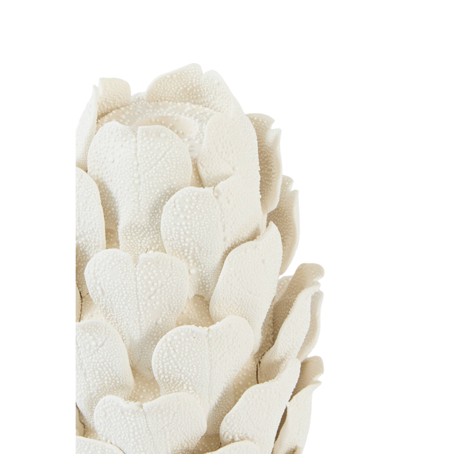 Candle stick Ø13x21 cm CYNARA porcelain cream