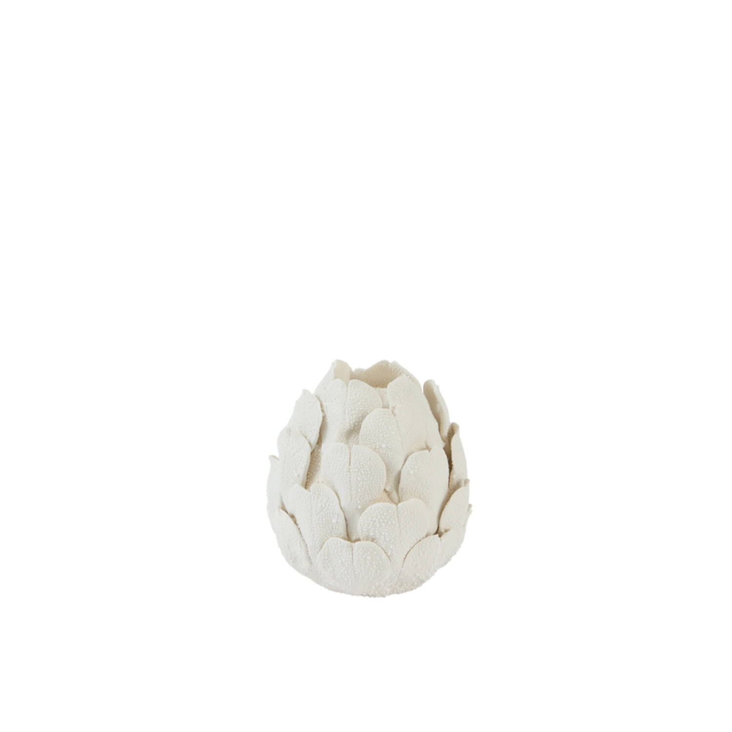 Candle stick Ø14x15 cm CYNARA porcelain cream