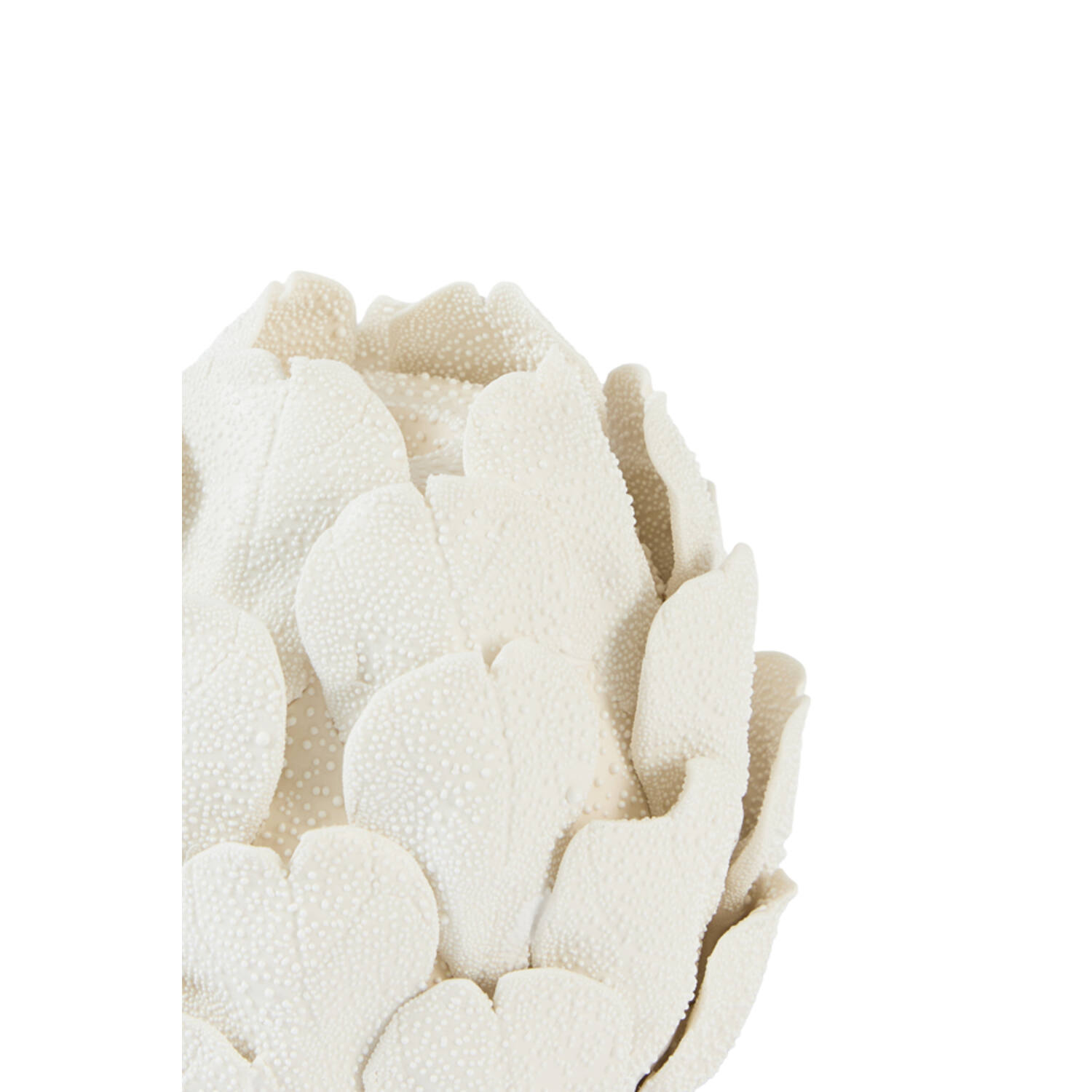 Candle stick Ø14x15 cm CYNARA porcelain cream