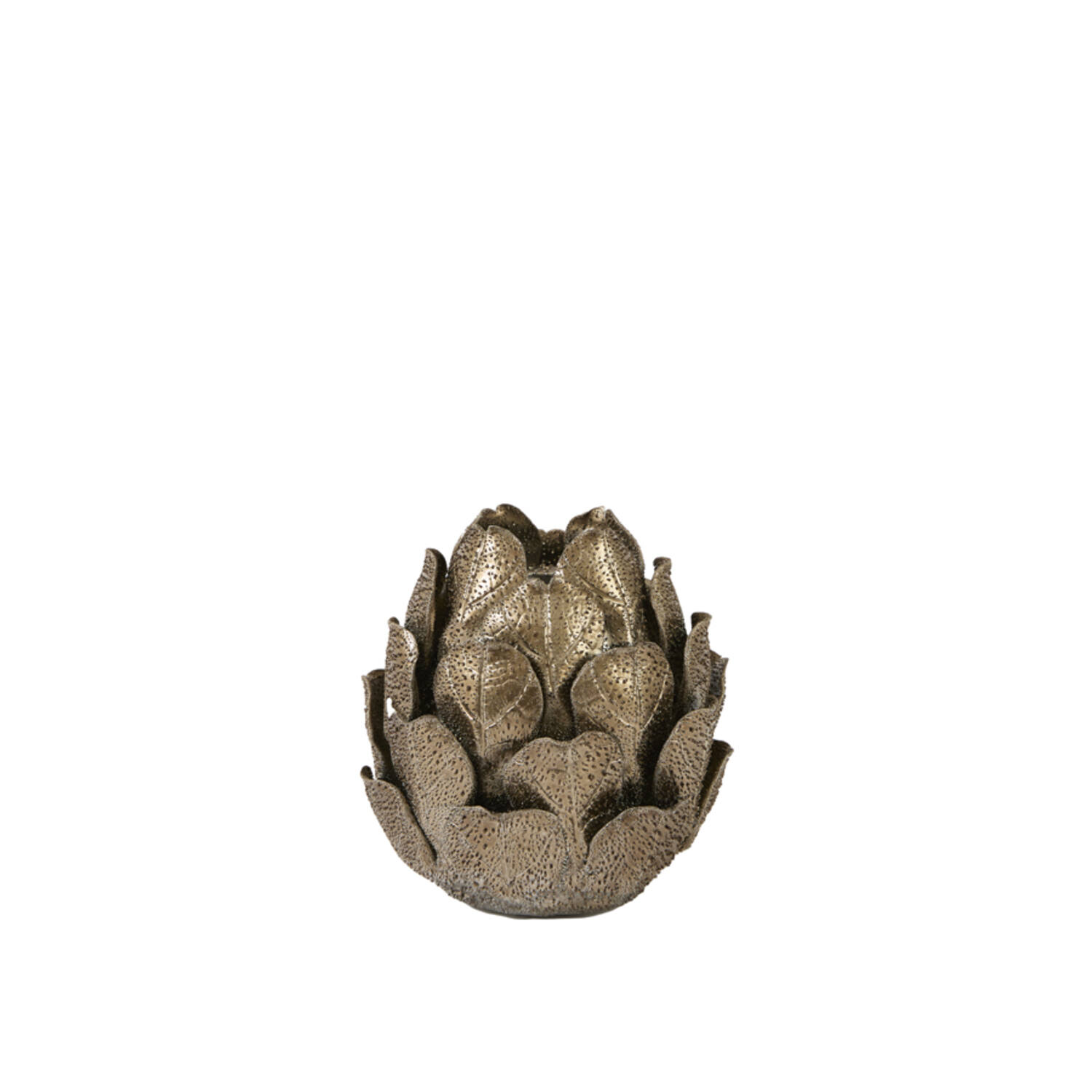 Candle stick Ø14x15 cm CYNARA porcelain bronze