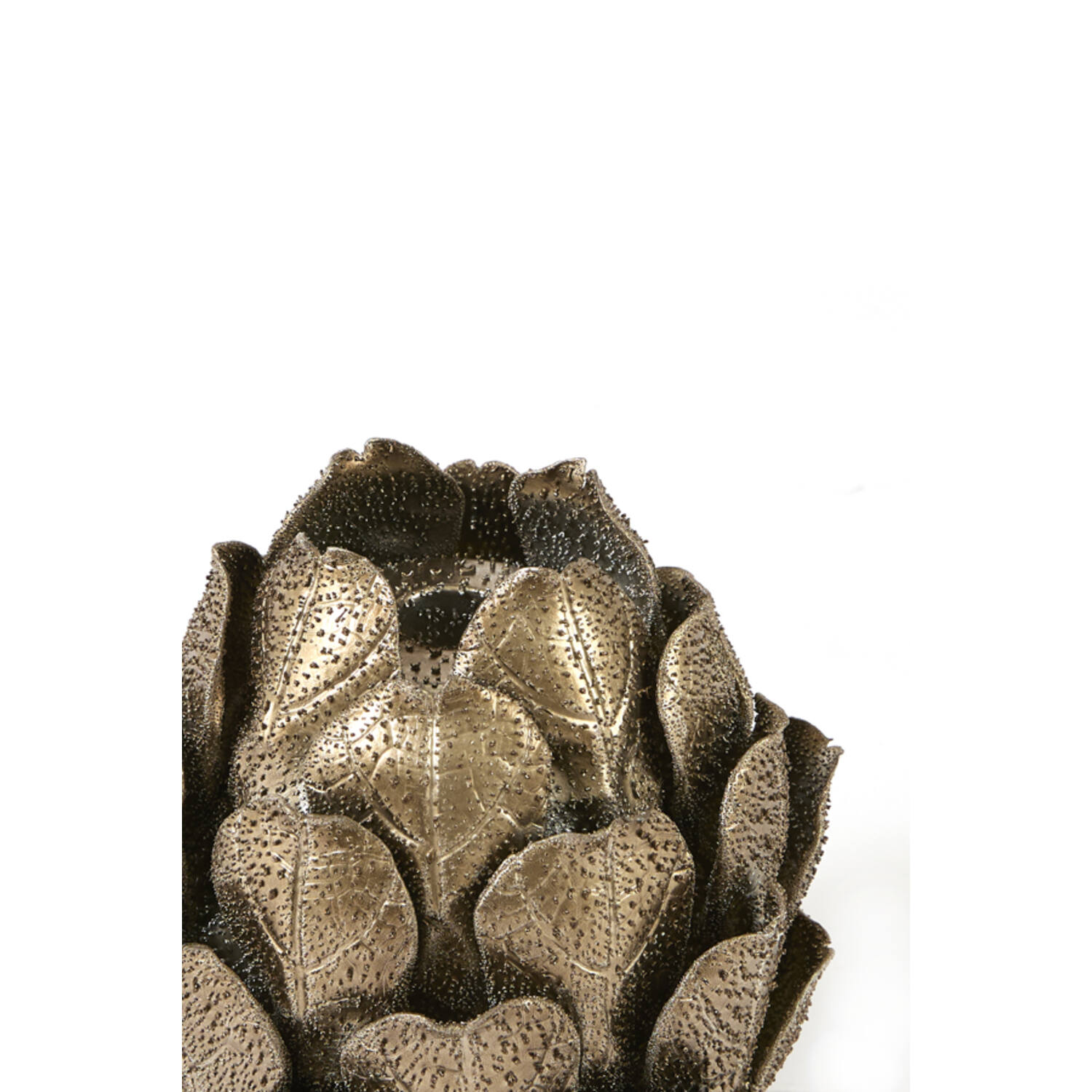 Candle stick Ø14x15 cm CYNARA porcelain bronze