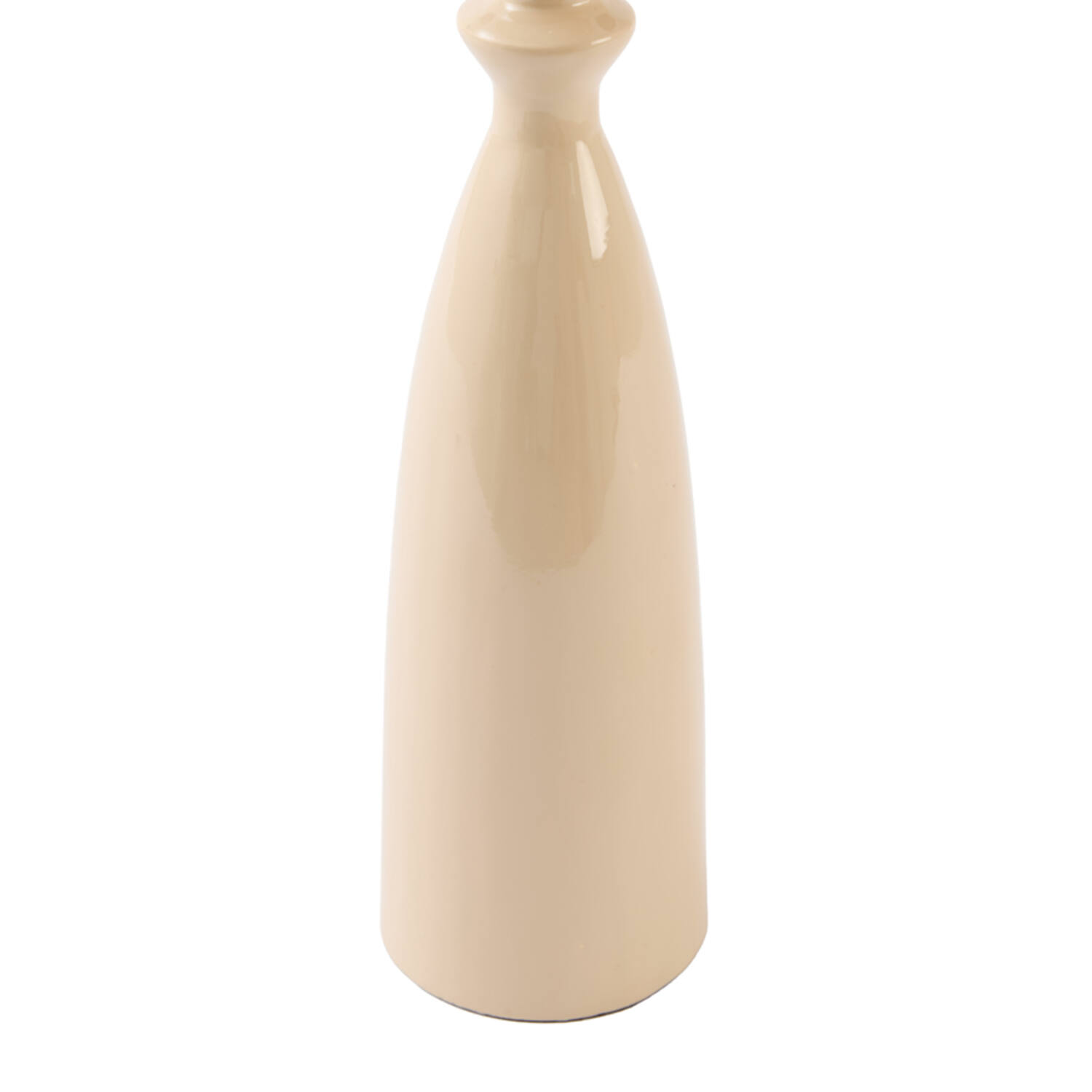 Candle stick Ø7,5x32 cm MELVE shiny beige
