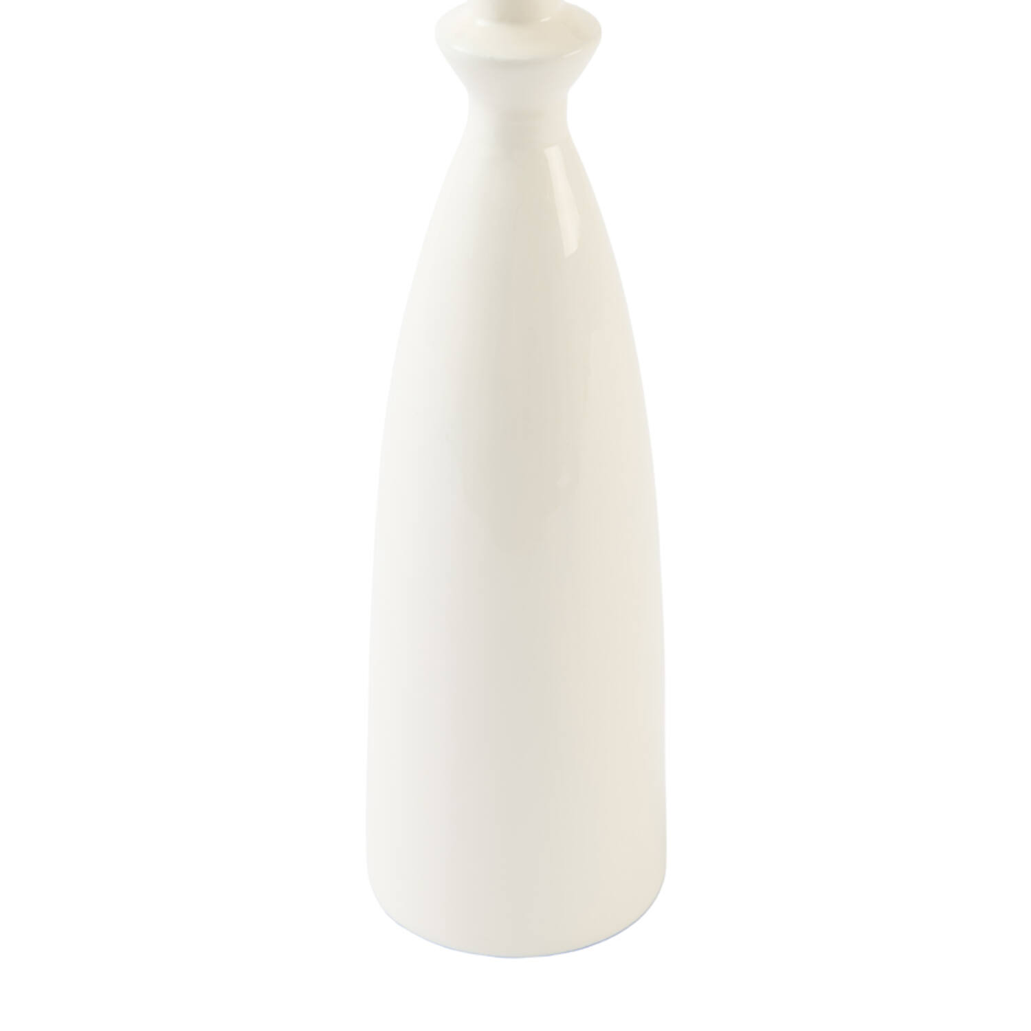 Candle stick Ø7,5x32 cm MELVE shiny cream
