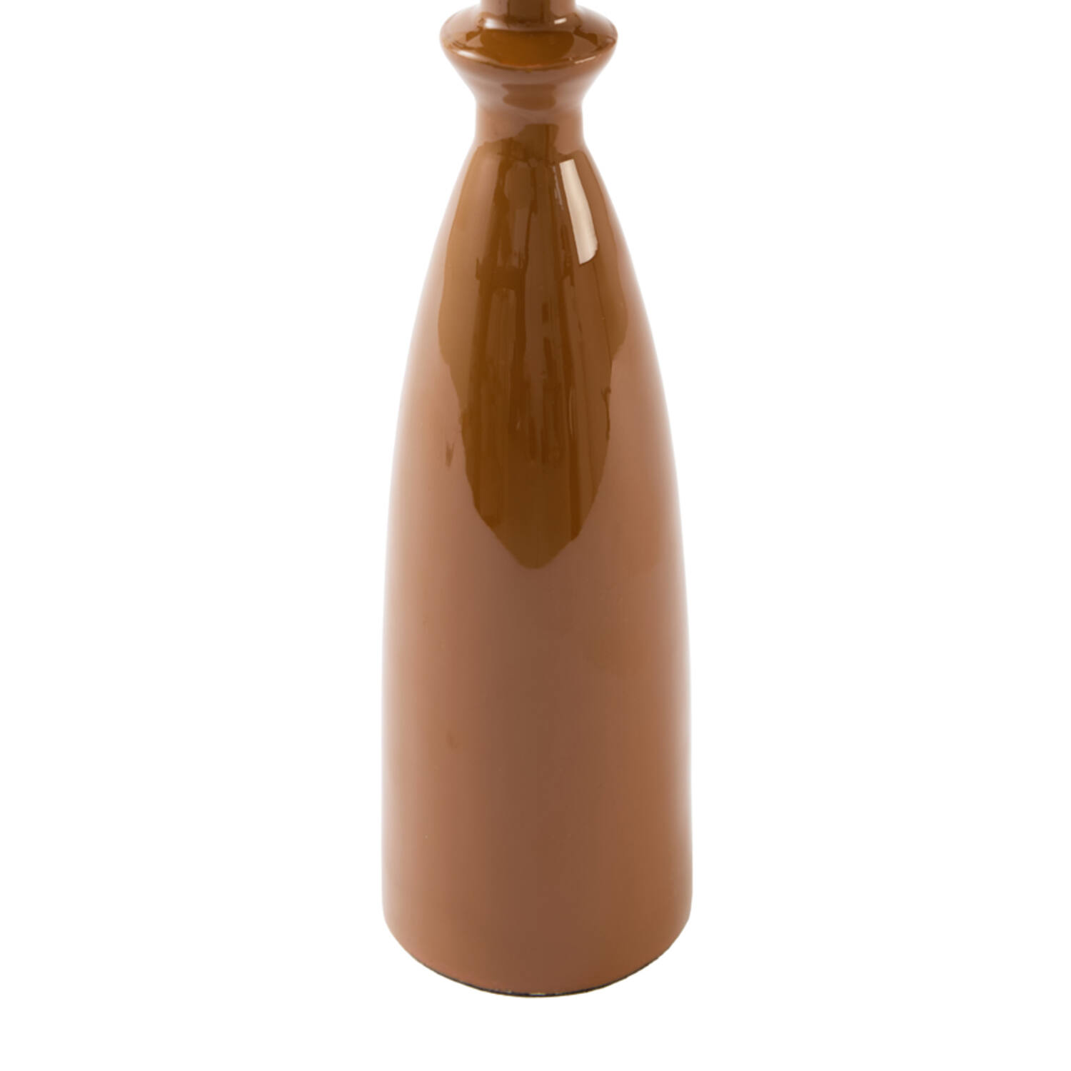 Candle stick Ø7,5x32 cm MELVE shiny caramel