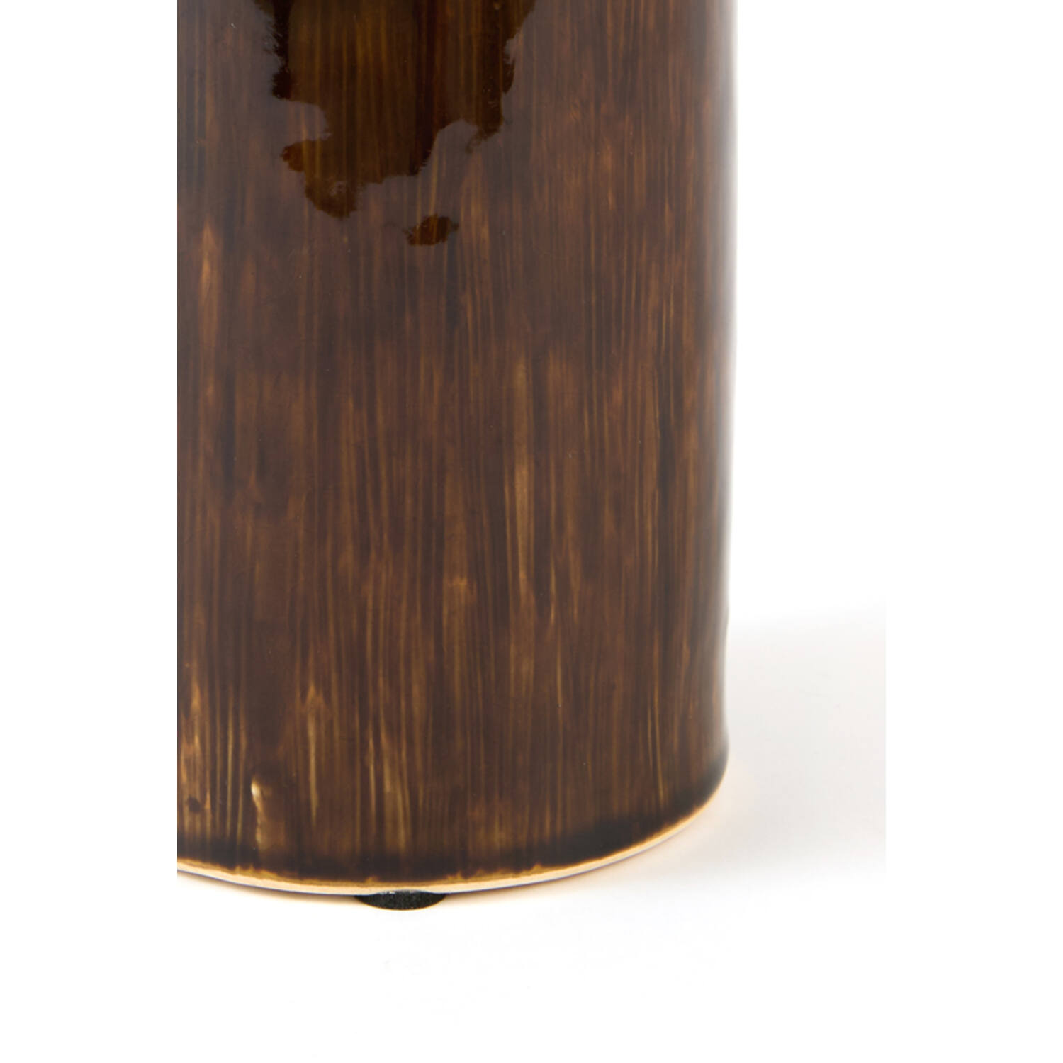 Candle stick Ø10,5x25 cm CEROU ceramics dark brown