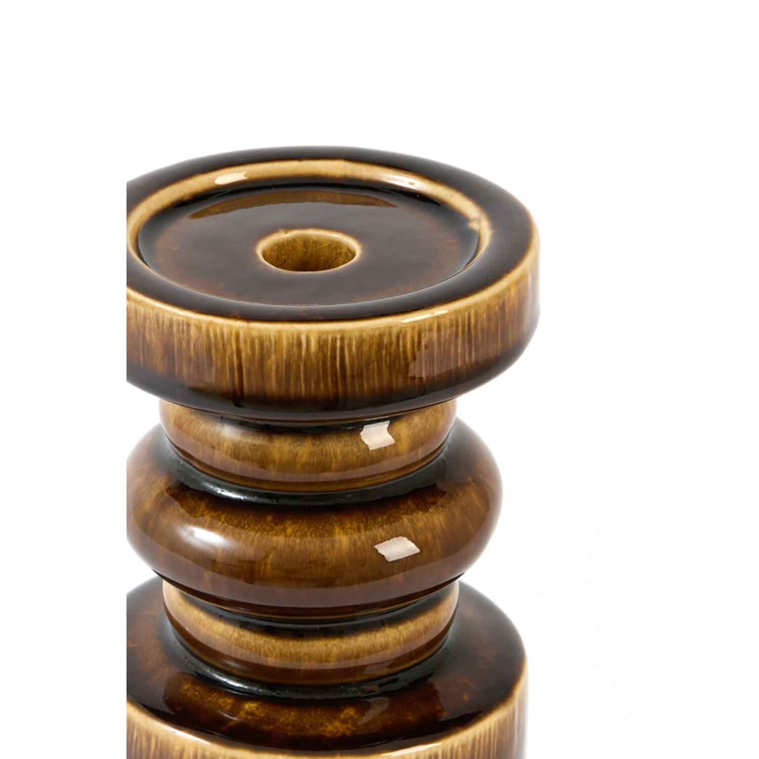 Candle stick Ø11,5x29,5 cm CEROU ceramics dark brown