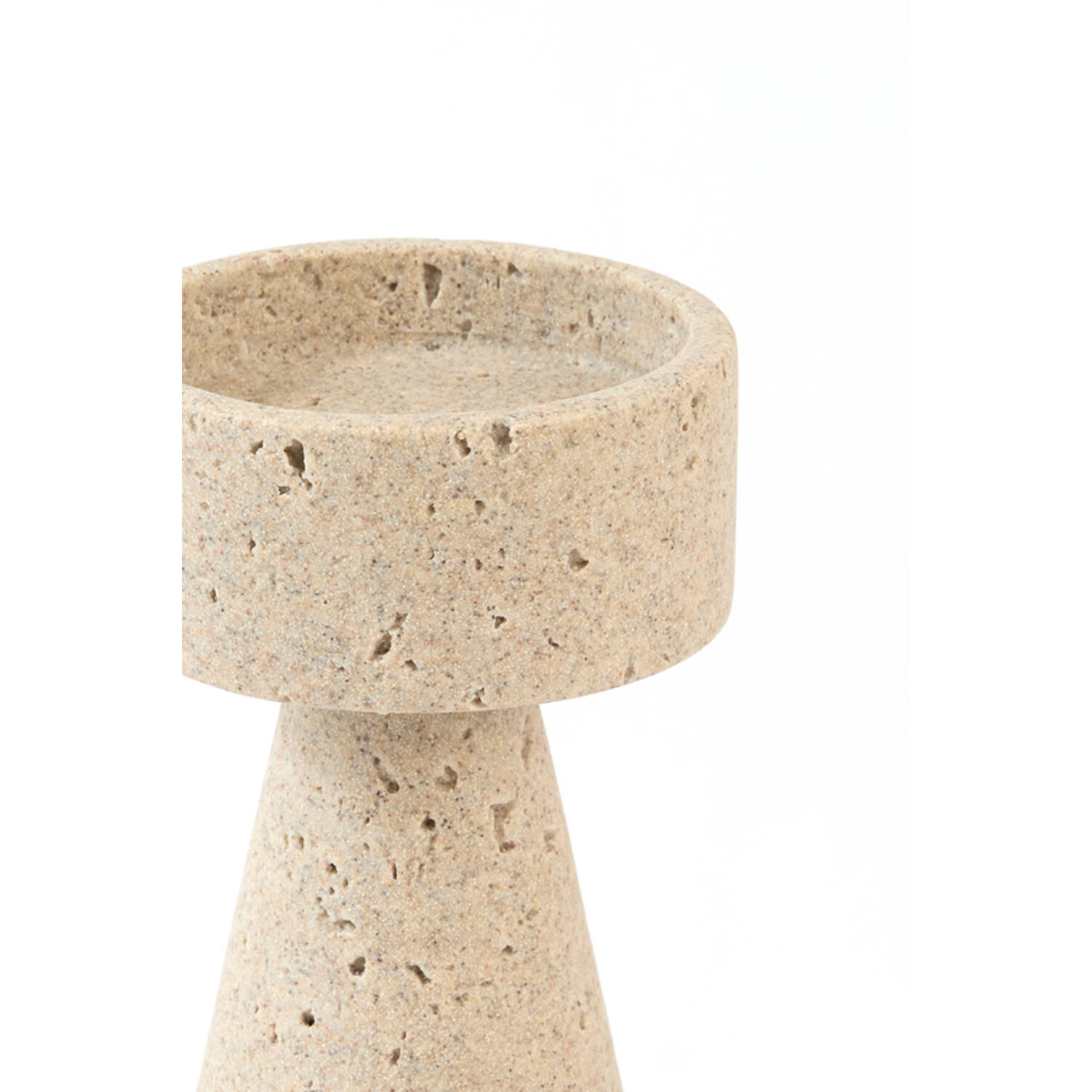 Candle stick Ø9,5x20 cm MALOPI sand