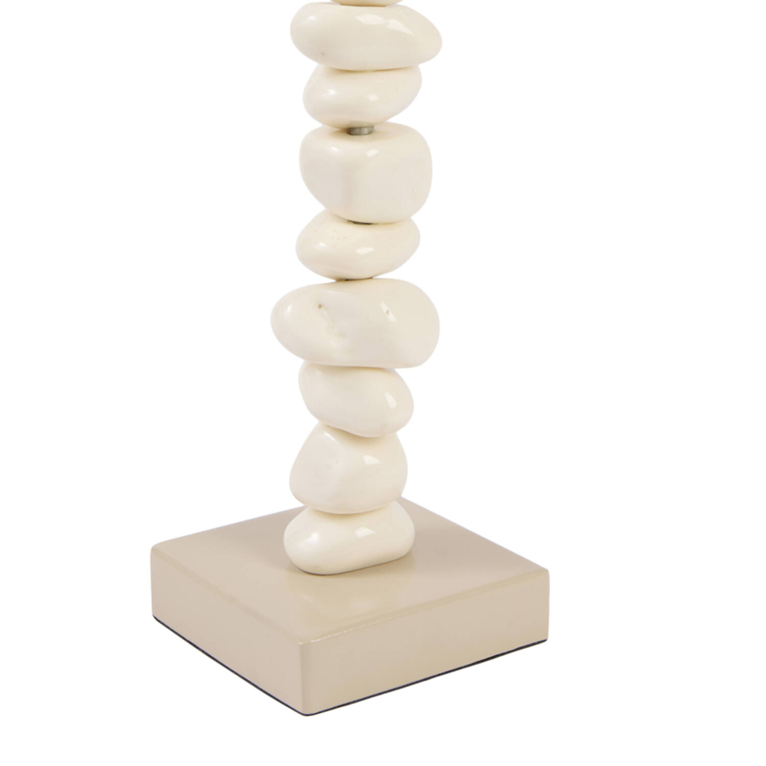 Candle stick 10x10x27 cm OMINA cream+sand