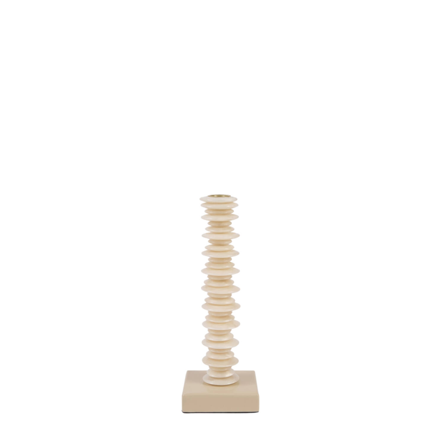 Candle stick 10x10x27 cm OMINO sand