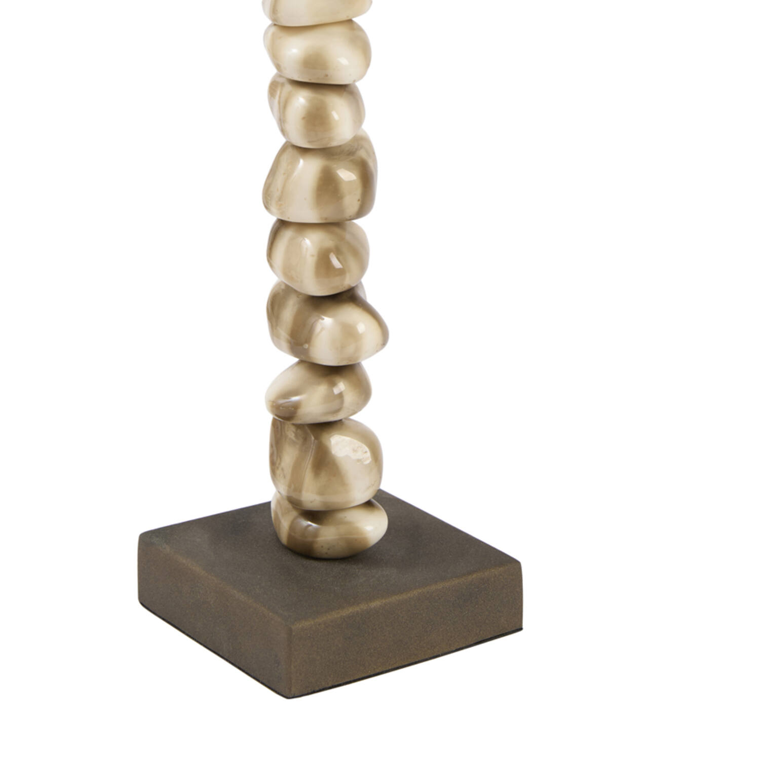Candle stick 10x10x35 cm OMINA cream-brown+brown