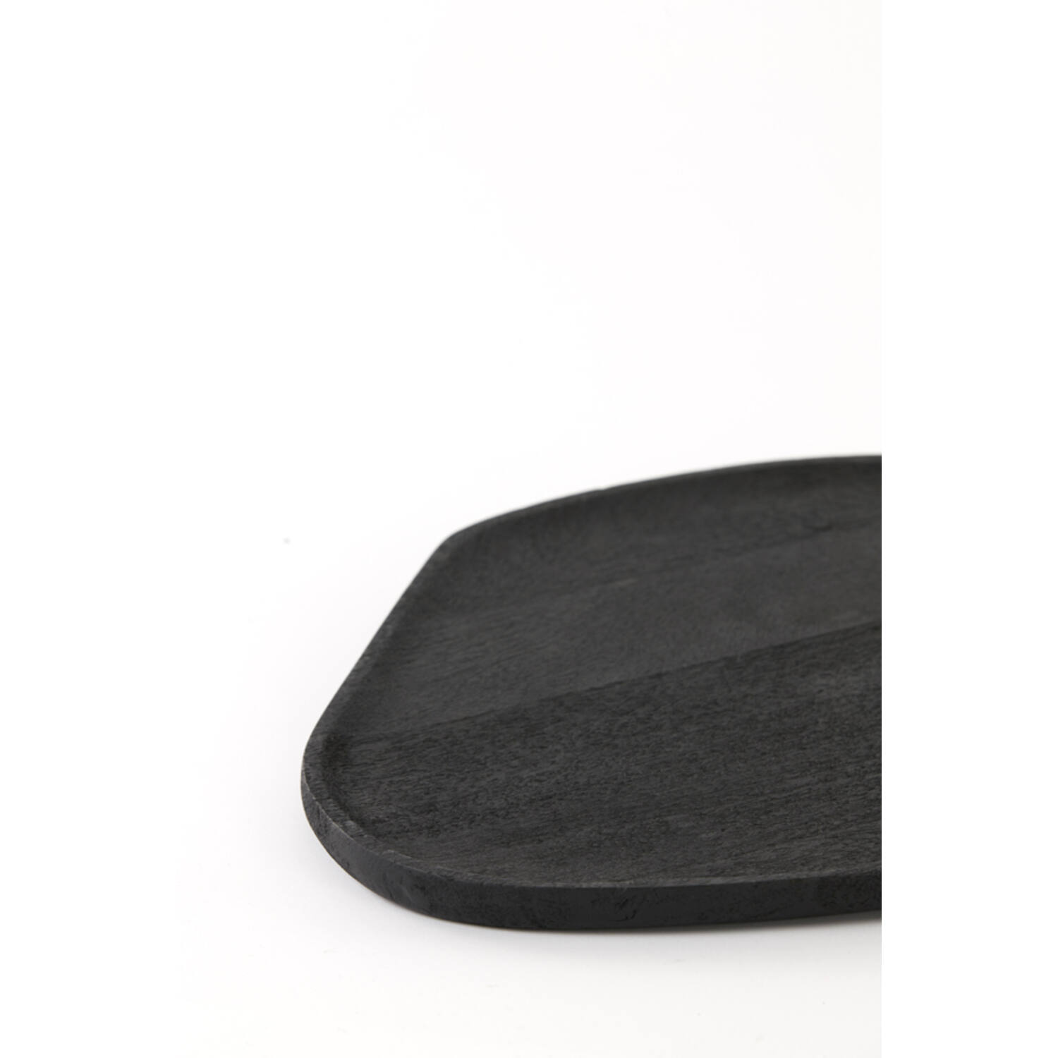 Schaal 31,5x27x1,5 cm RONIA acacia hout mat zwart