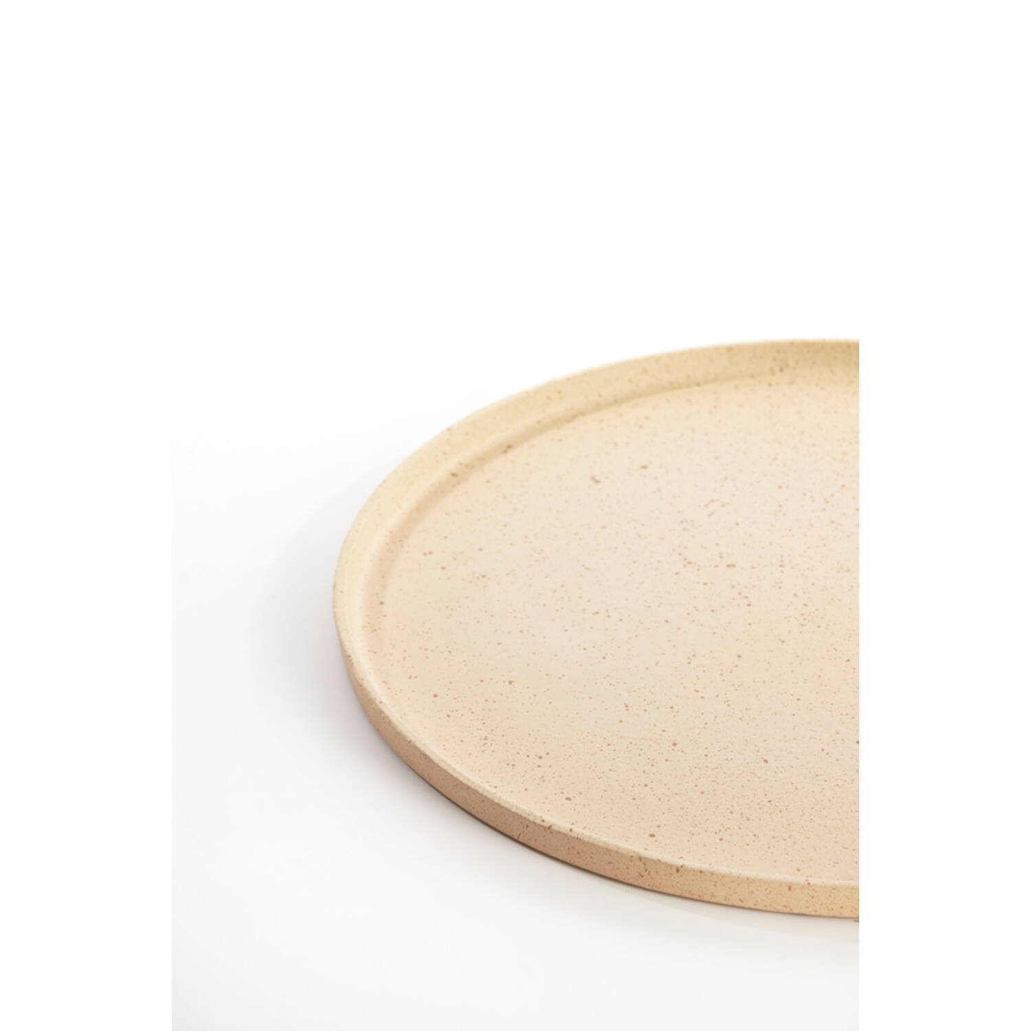 Dish Ø30x1,5 cm MAES sand+light brown spotted