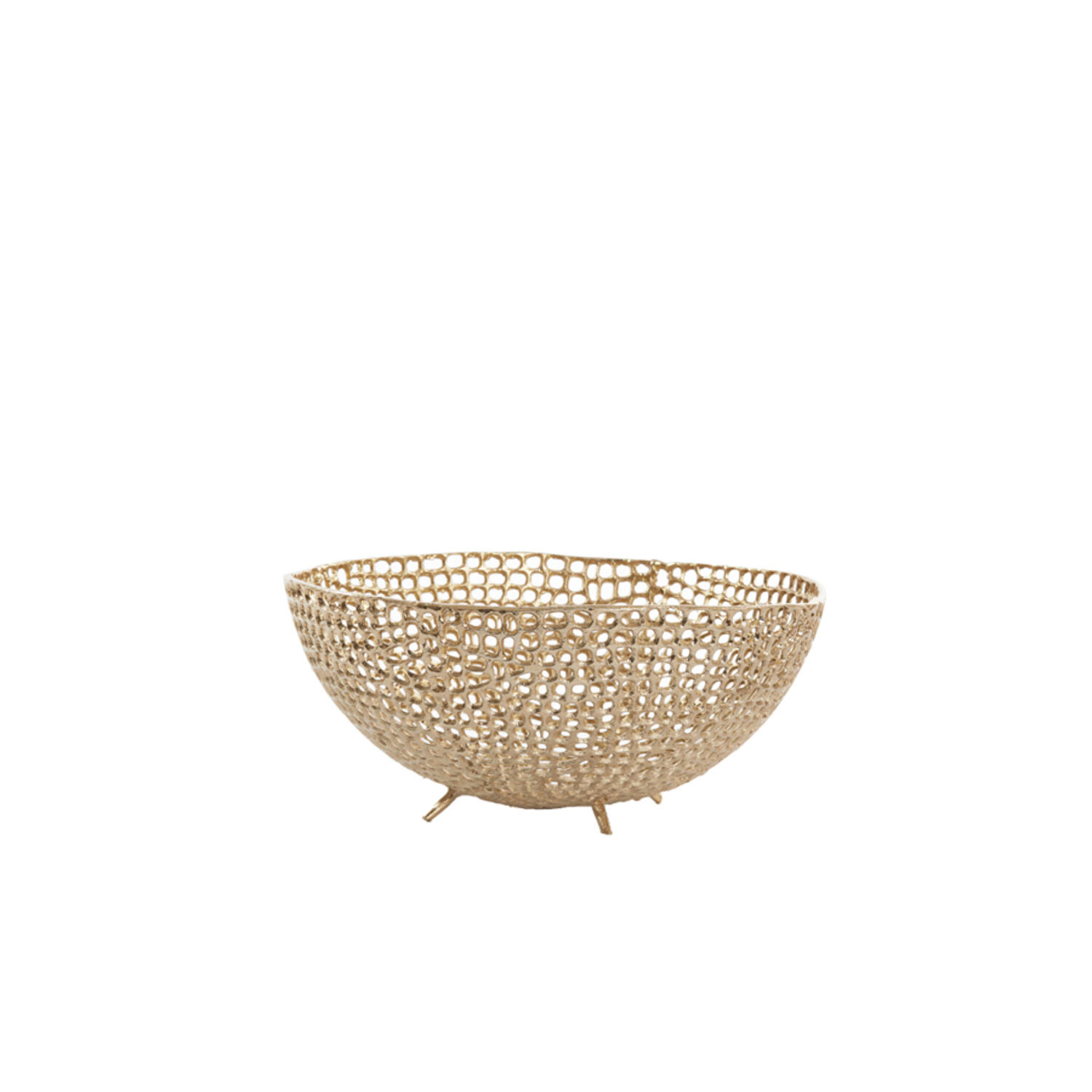 Schaal Ø38x16 cm MURCIA antiek goud