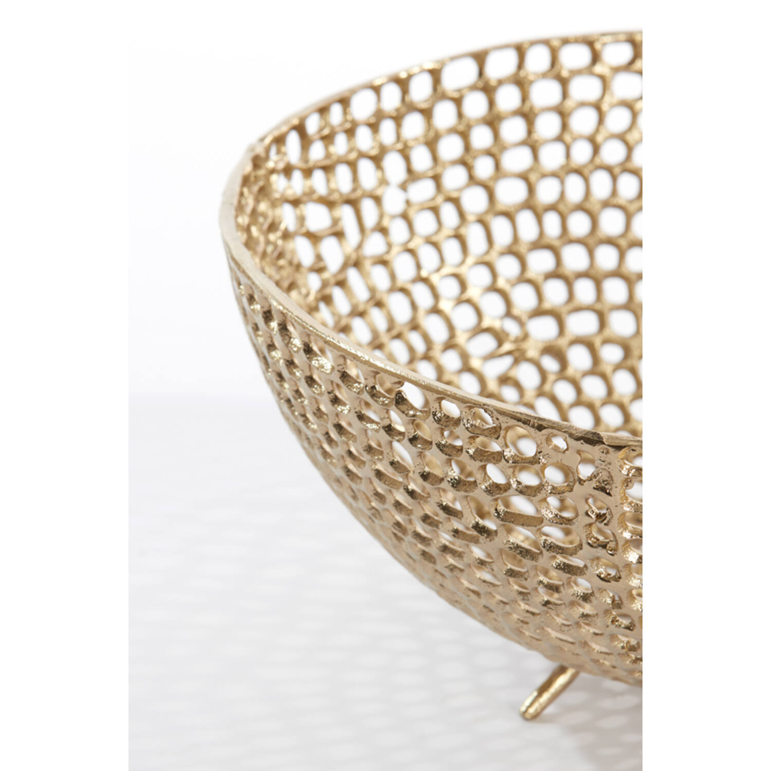 Schaal Ø38x16 cm MURCIA antiek goud