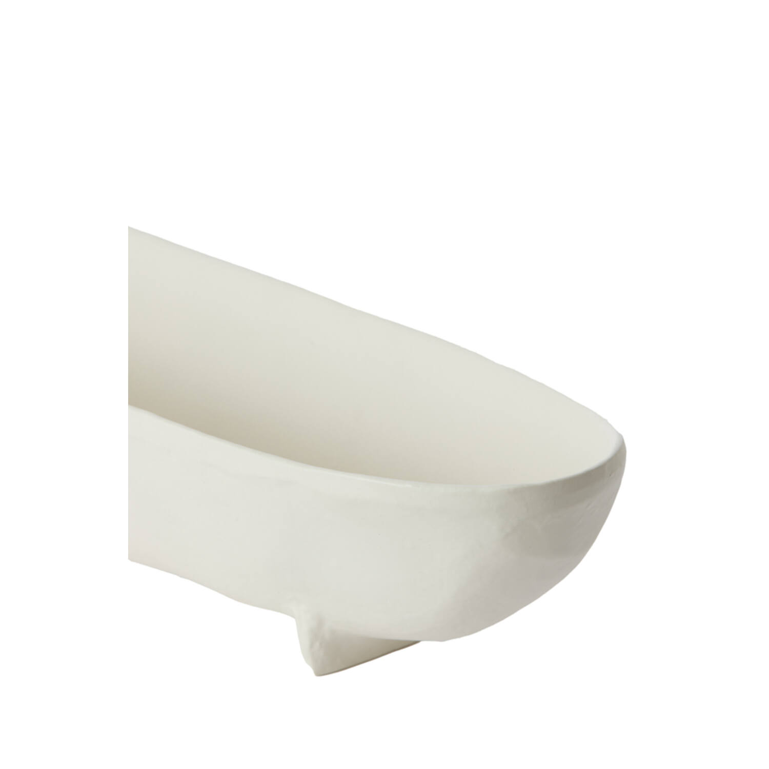 Dish on base 38x15x9 cm ROSANA cream
