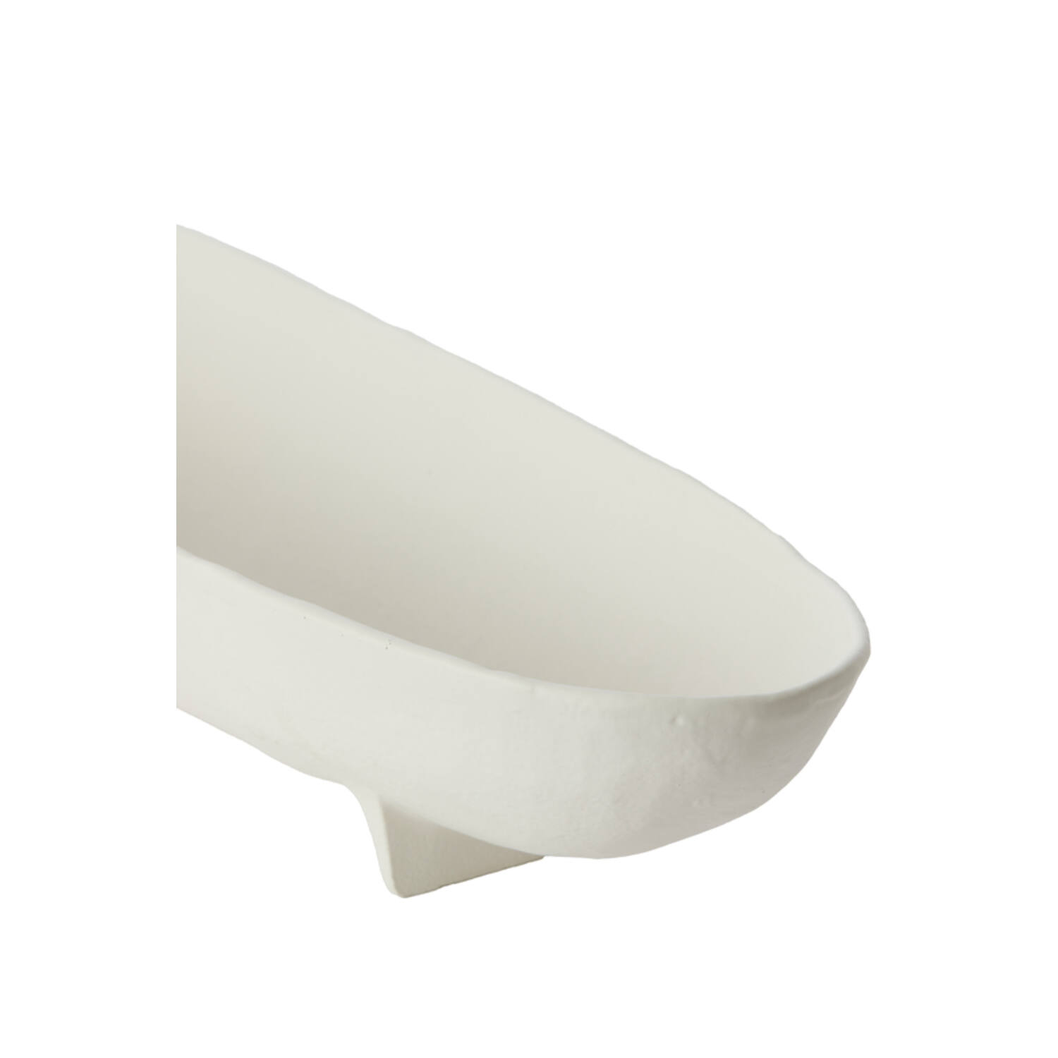 Schaal op voet 50x14x9 cm ROSANA crème