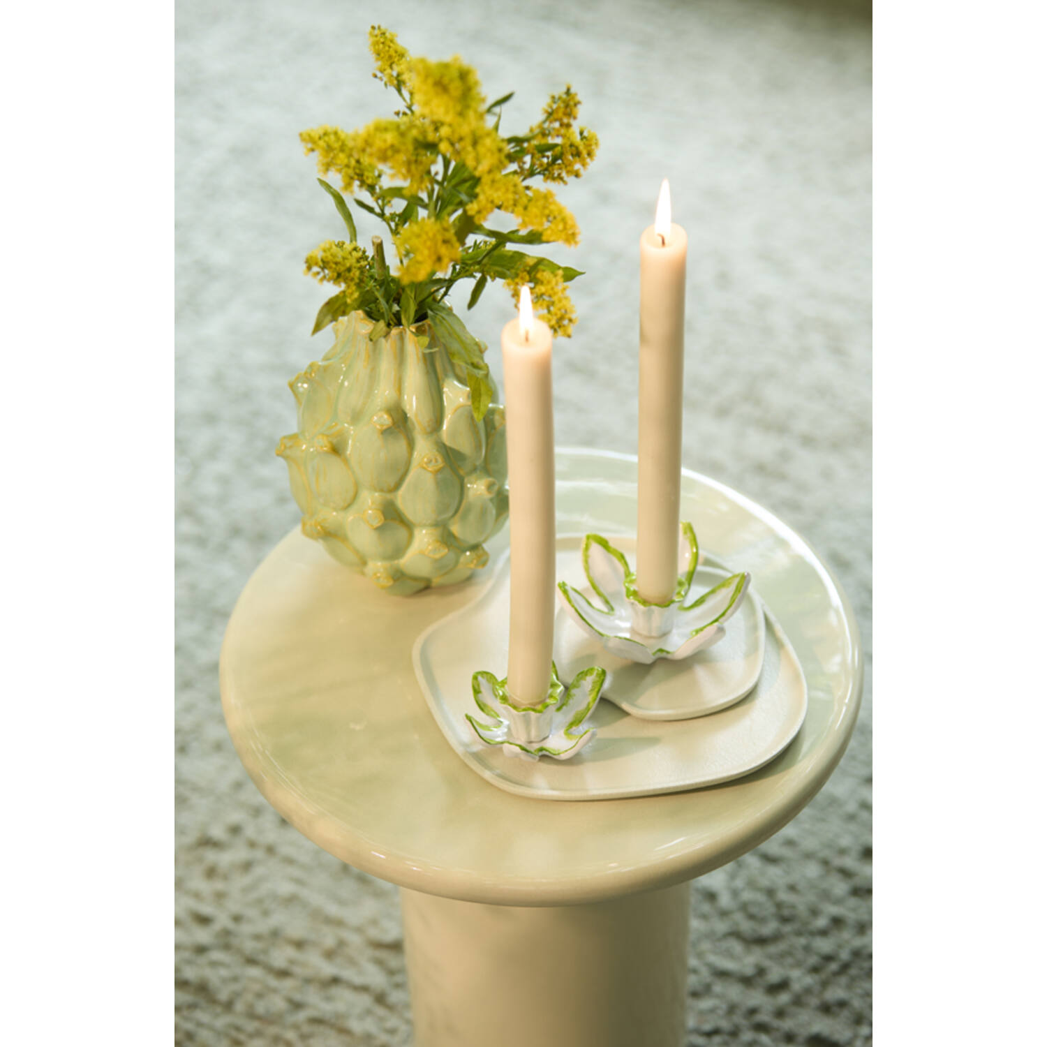 Dish 24x24x1,5 cm TOJERA cream
