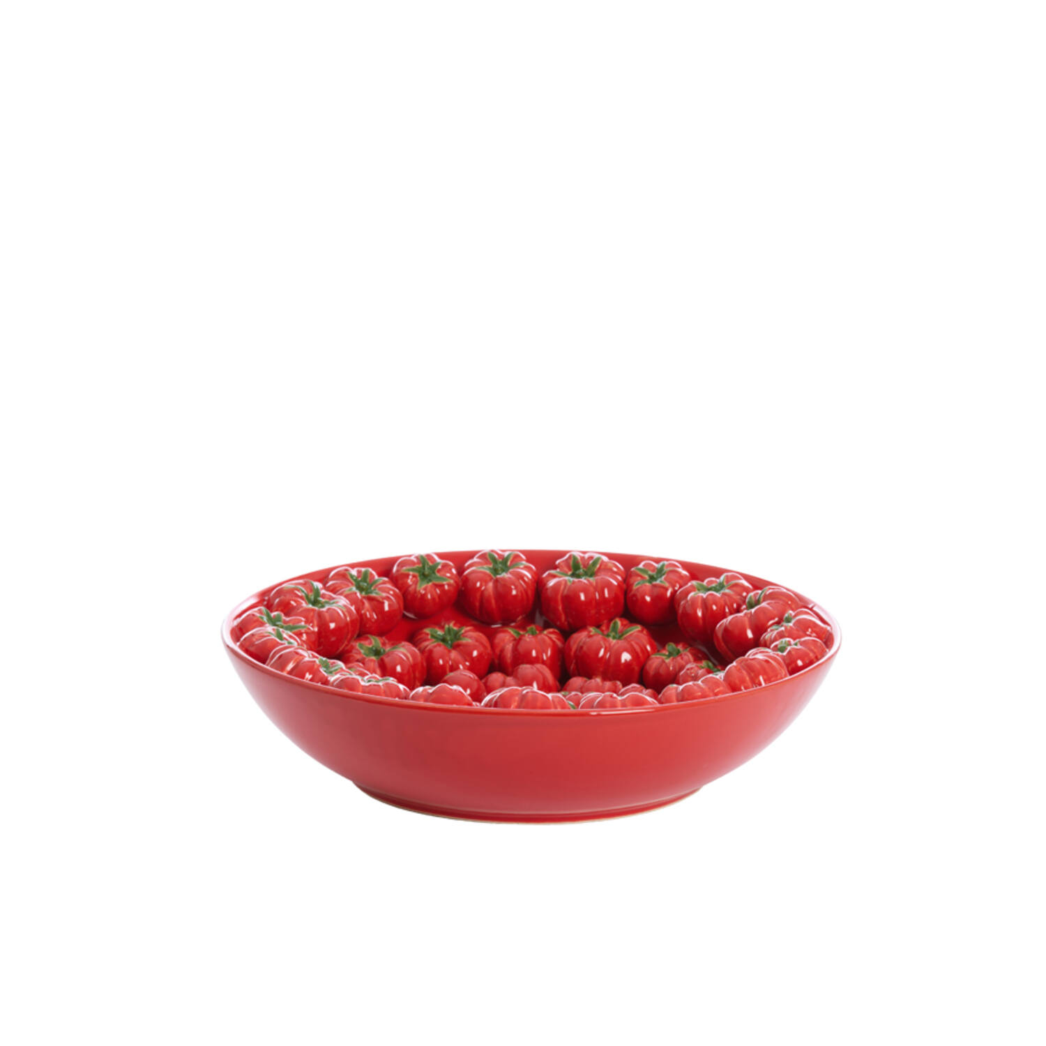 Dish Ø43x12 cm TAMINA ceramics red