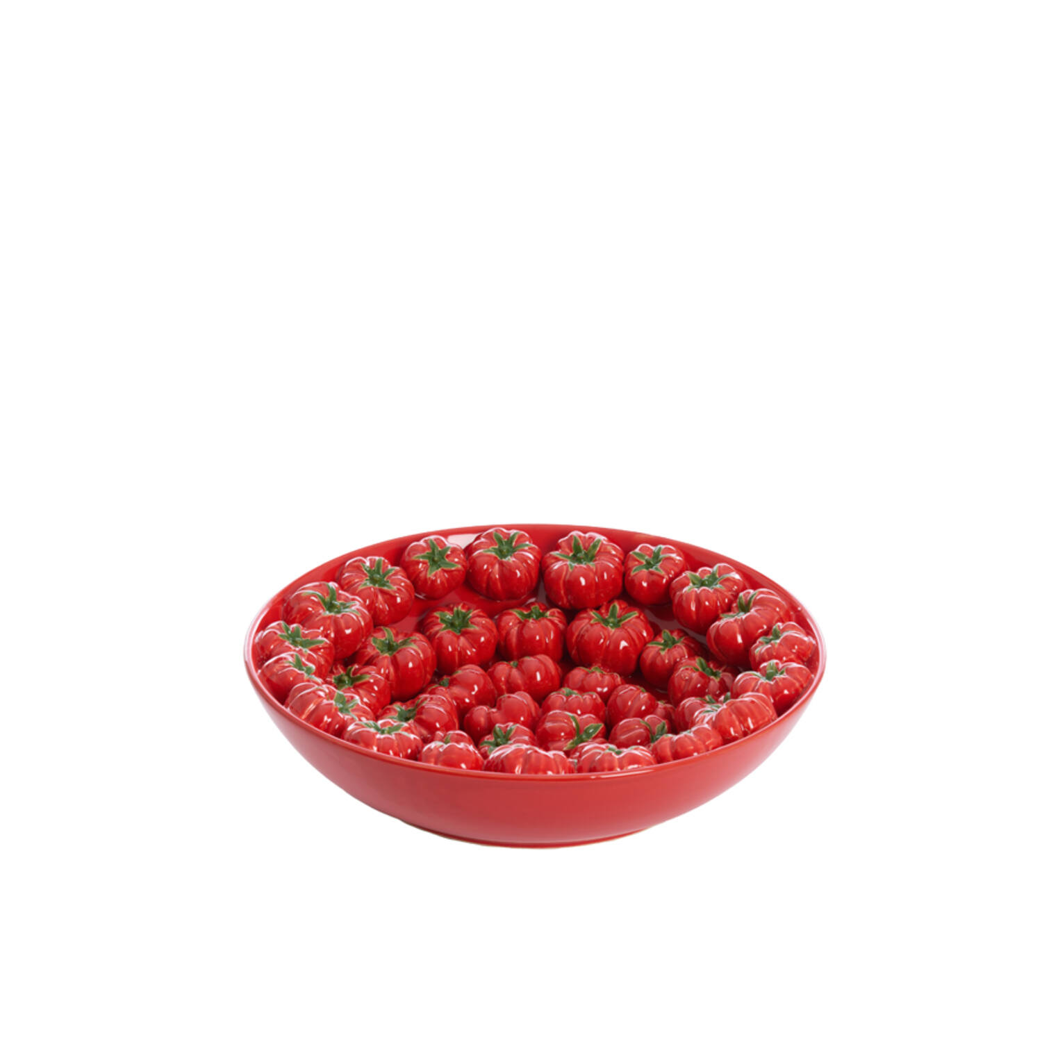 Dish Ø43x12 cm TAMINA ceramics red