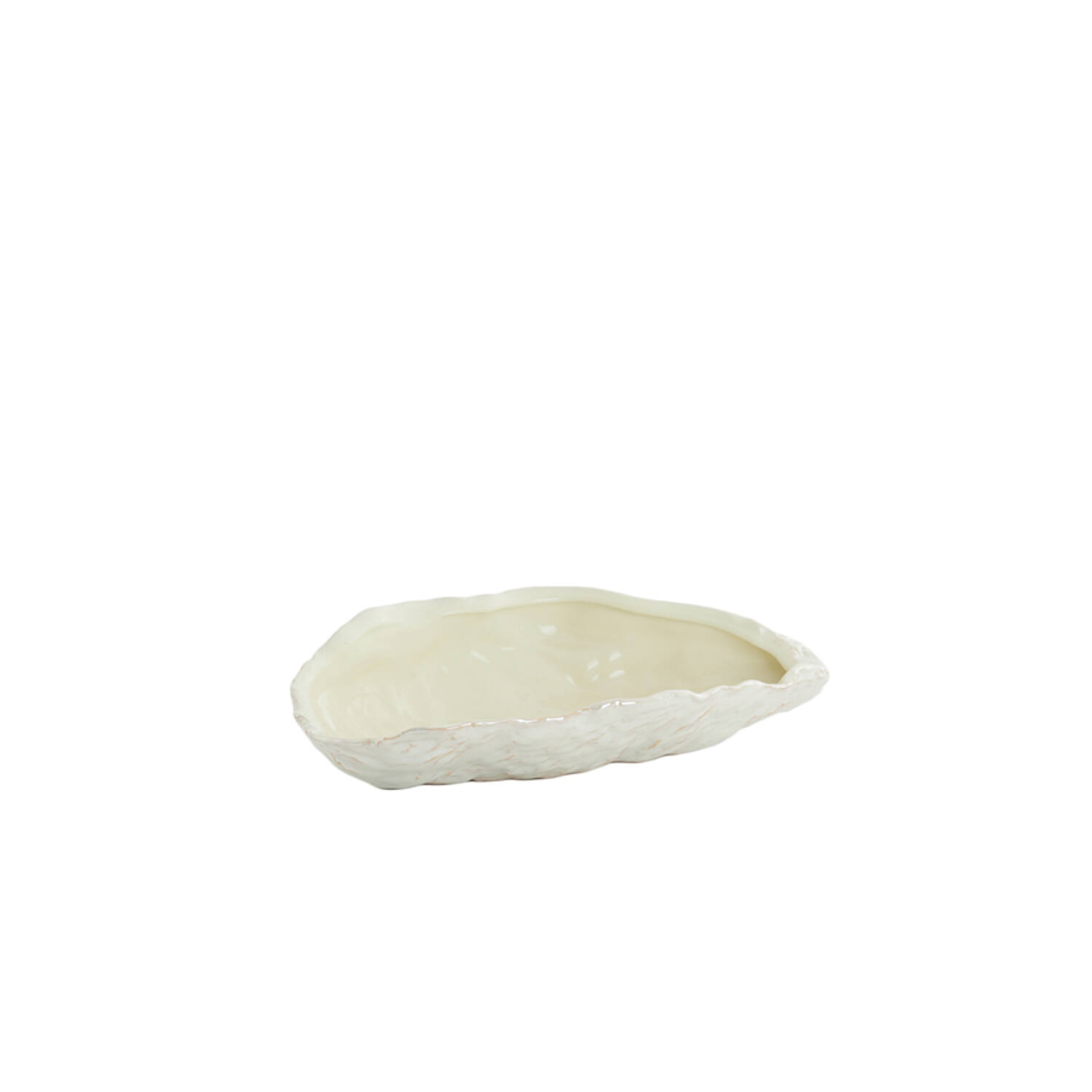 Dish 30,5x18x7 cm KALAKO ceramics cream pearl