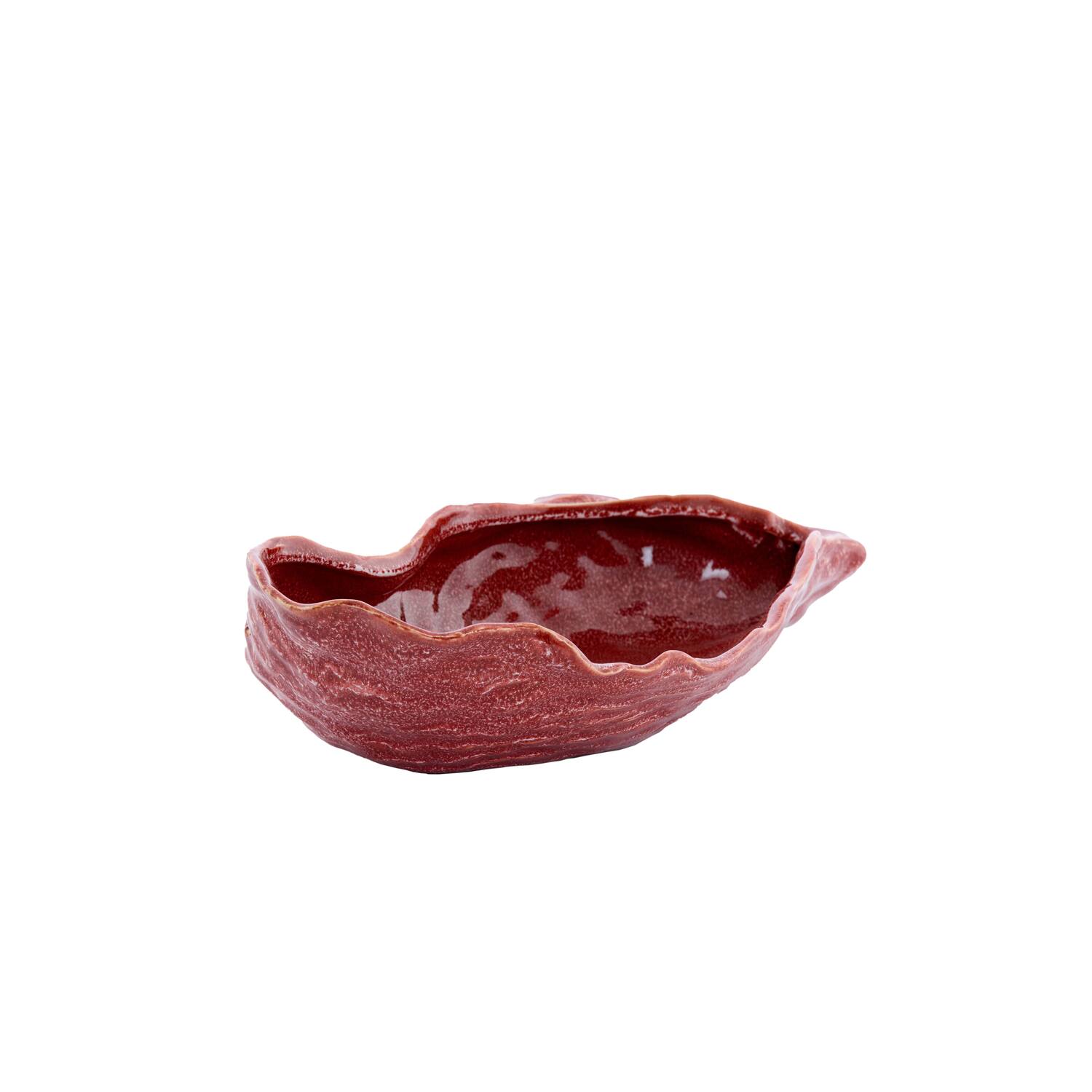 Schaal 41x20,5x10 cm KALAKO keramiek koraal