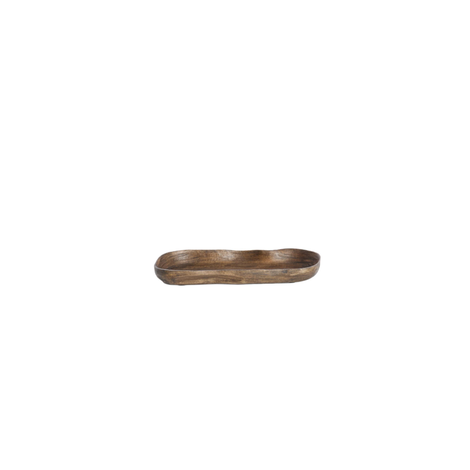 Schaal 34,5x14x4 cm BUGABA hout antiek bruin