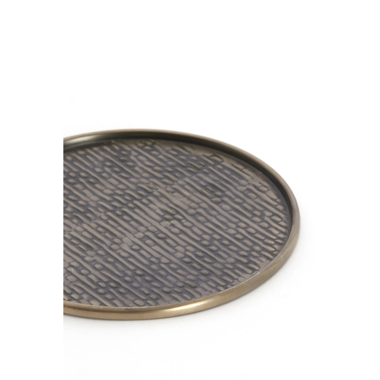 Dish Ø22x1 cm MANAROLA brown bronze