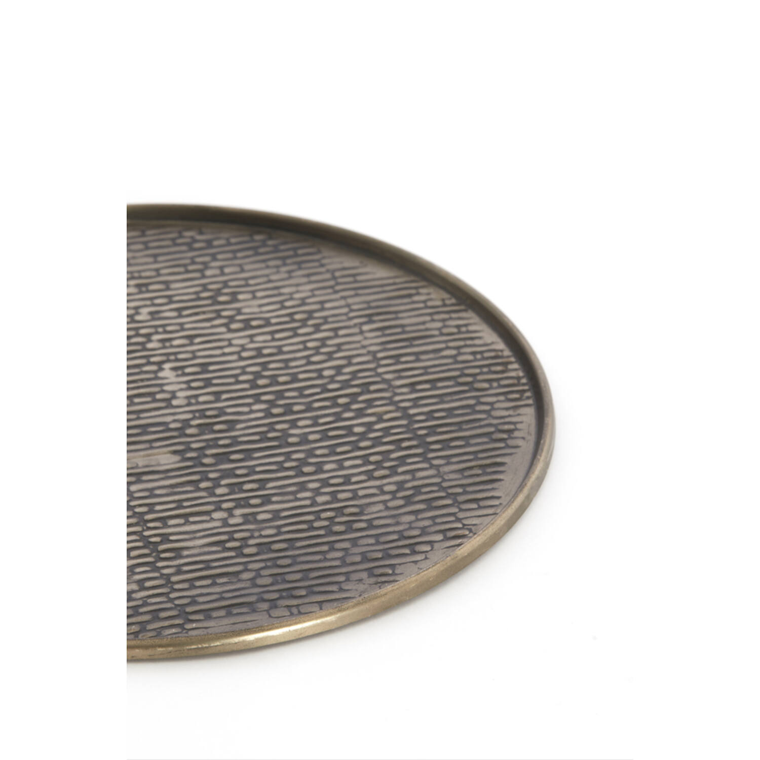 Dish Ø32x1 cm MANAROLA brown bronze