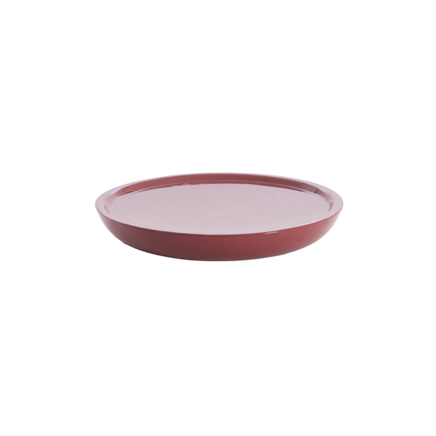 Dish Ø42x5 cm ADA shiny burgundy