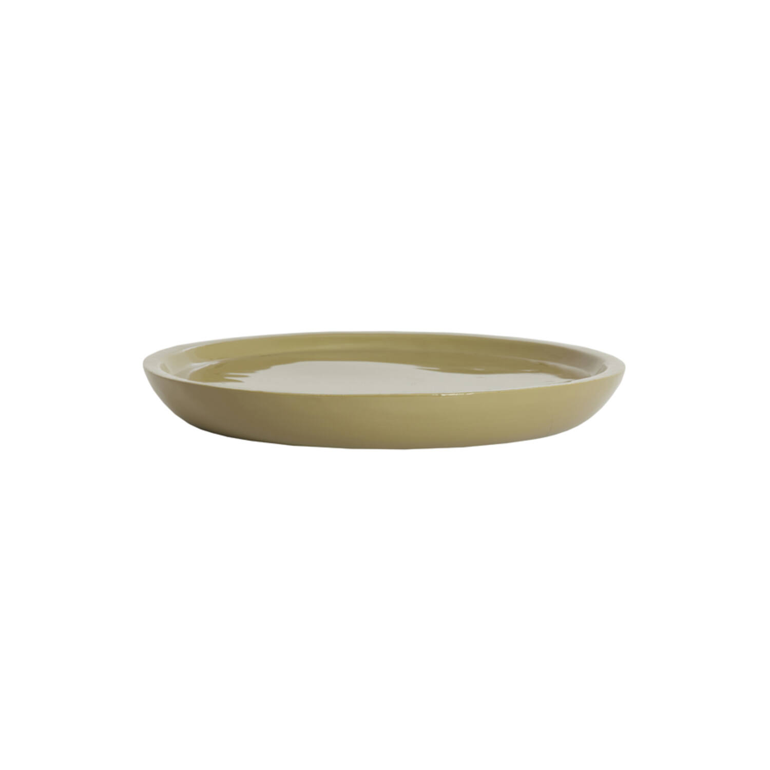 Dish Ø42x5 cm ADA shiny taupe