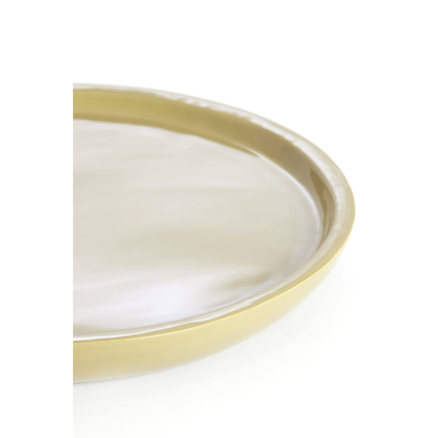 Dish Ø42x5 cm ADA shiny taupe