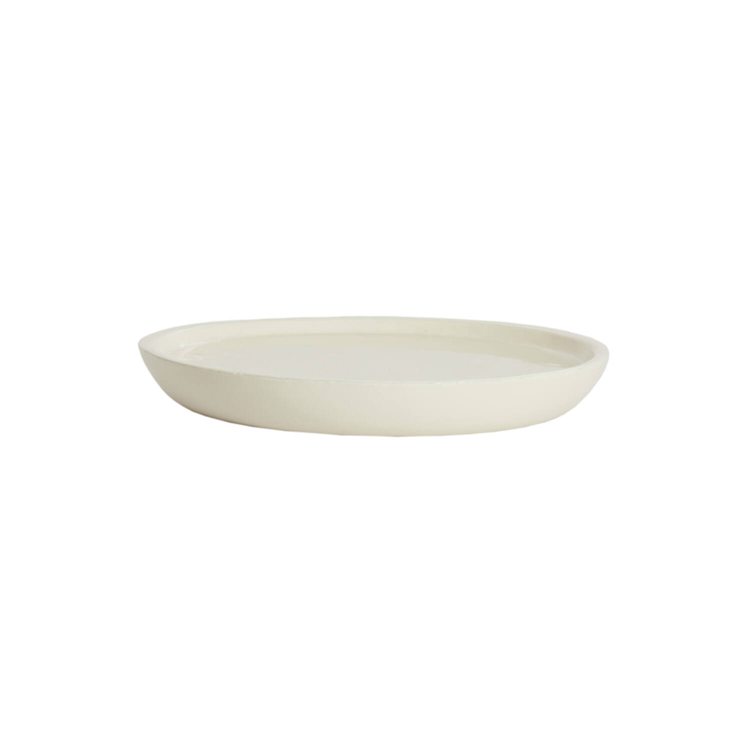 Dish Ø42x5 cm ADA shiny cream