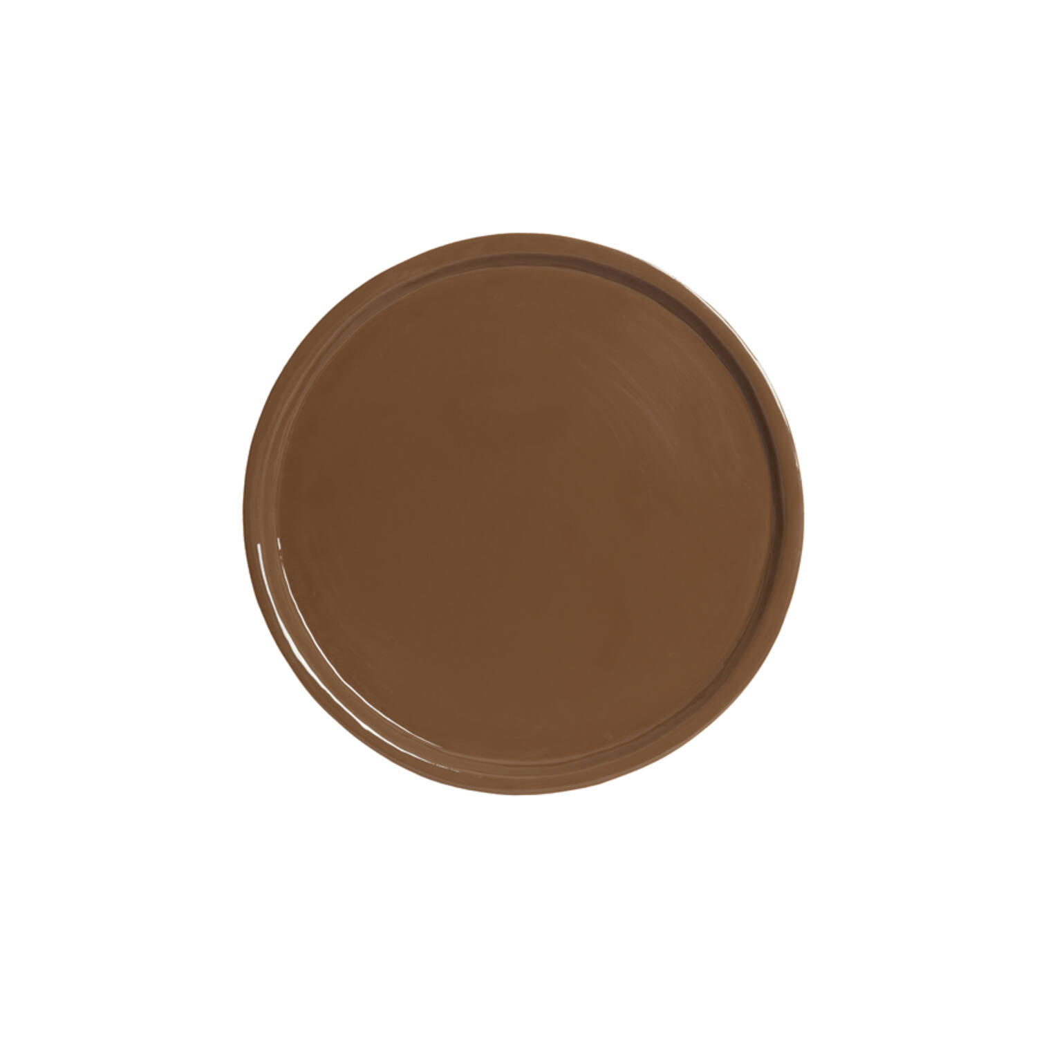 Dish Ø42x5 cm ADA shiny brown